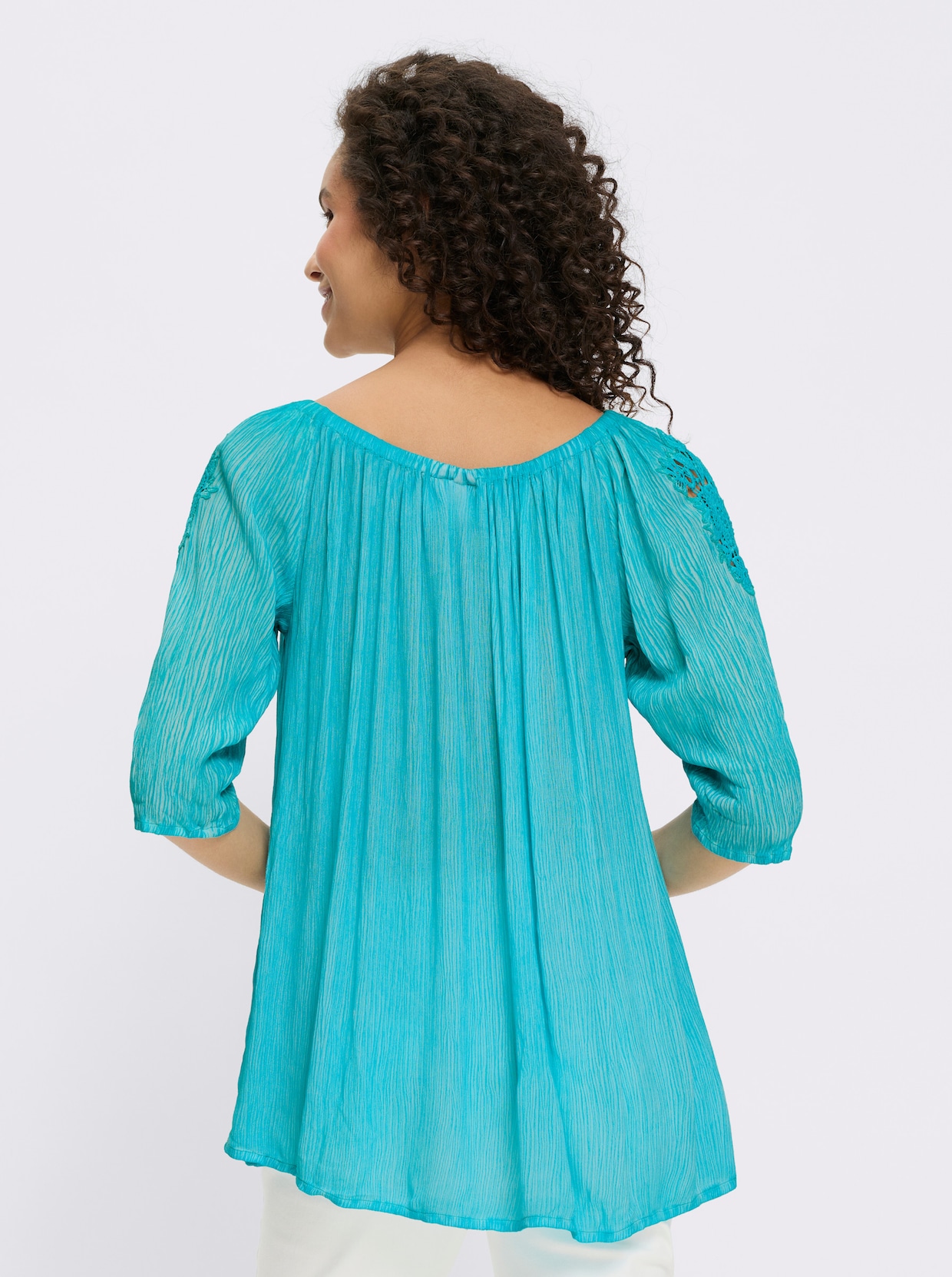 heine Carmenbluse - türkis