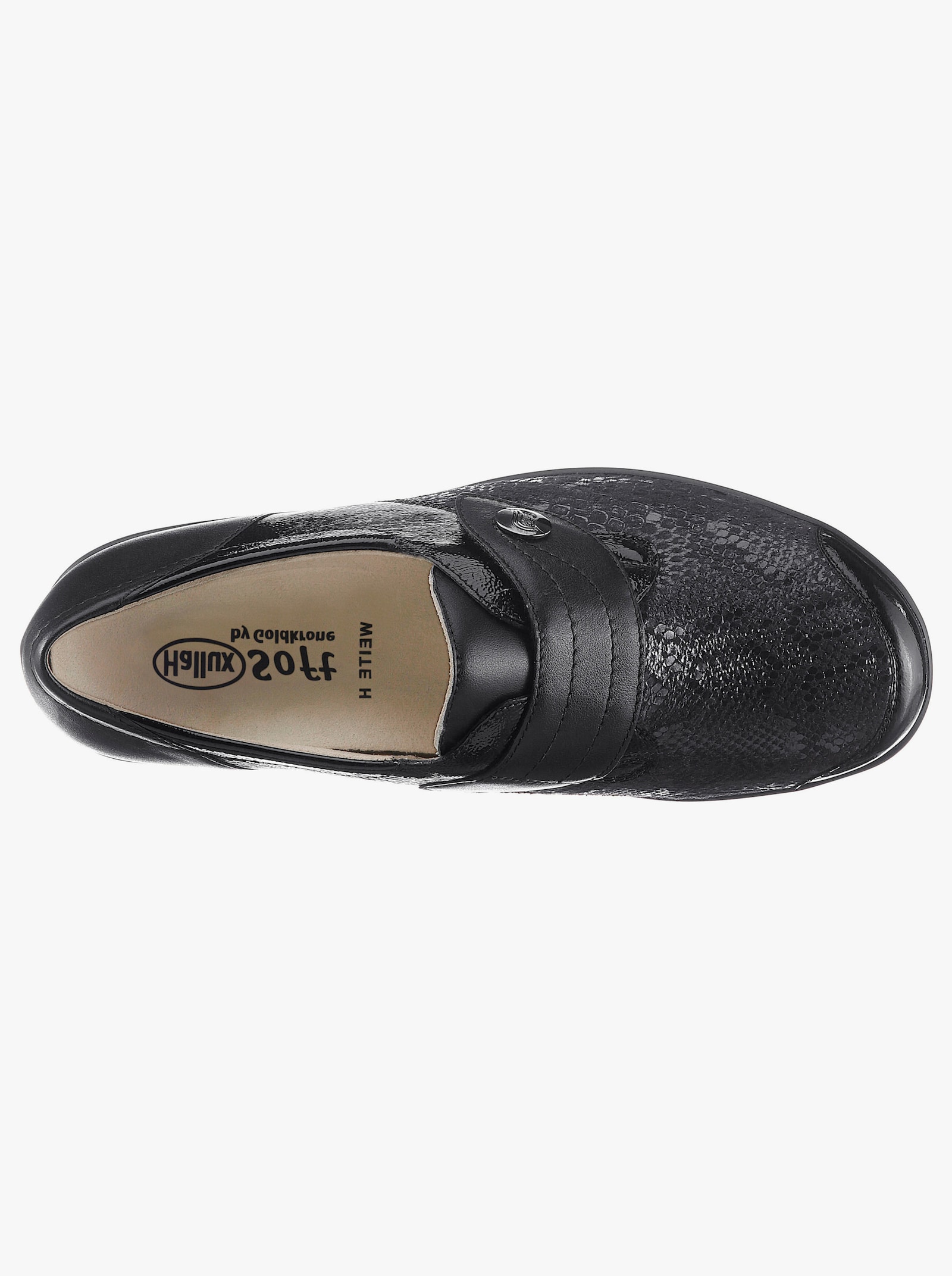 Hallux Soft by Goldkrone Klettschuh - schwarz