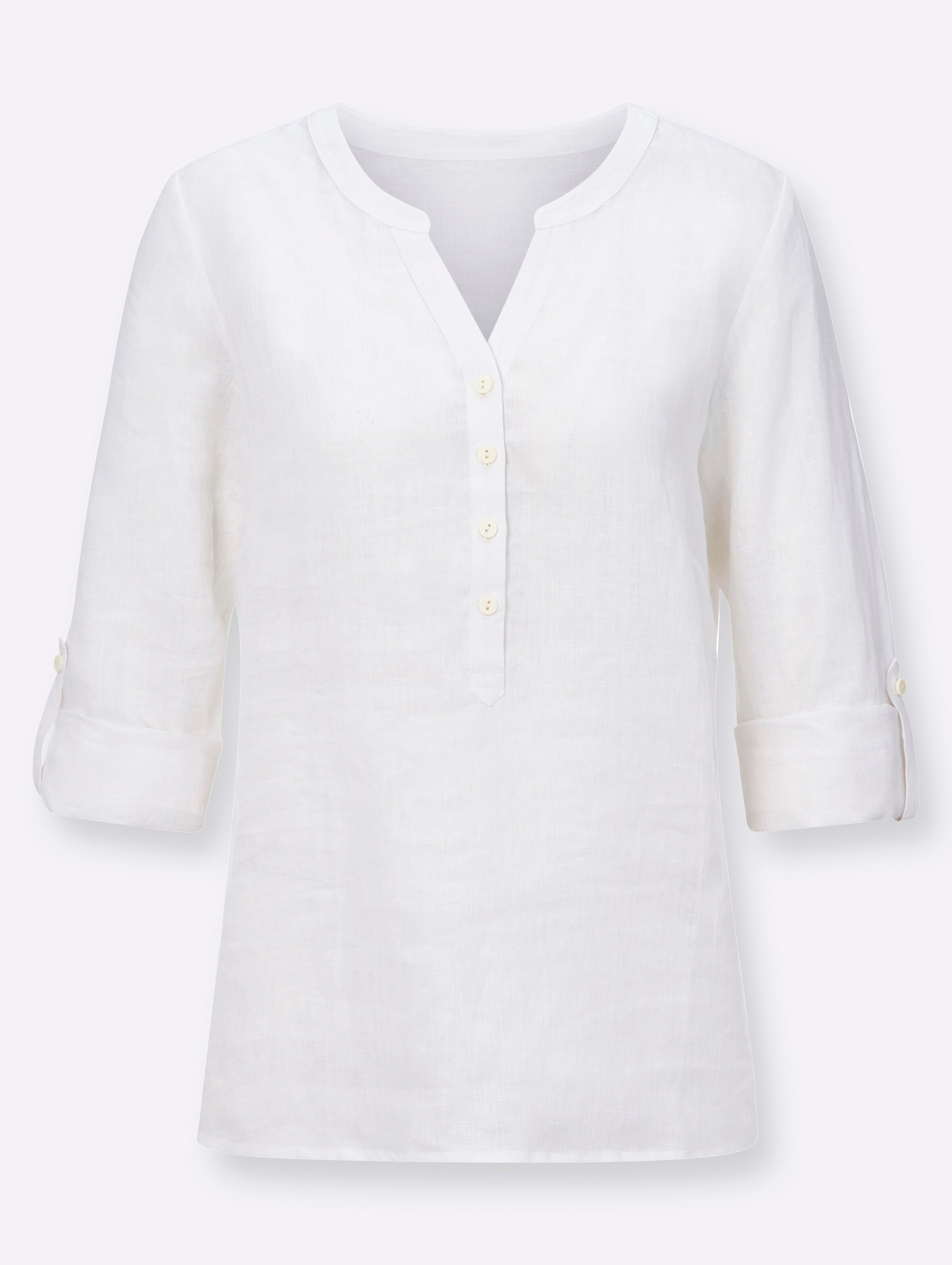 Witt Weiden Damen Leinenbluse ecru  - Onlineshop Witt Weiden