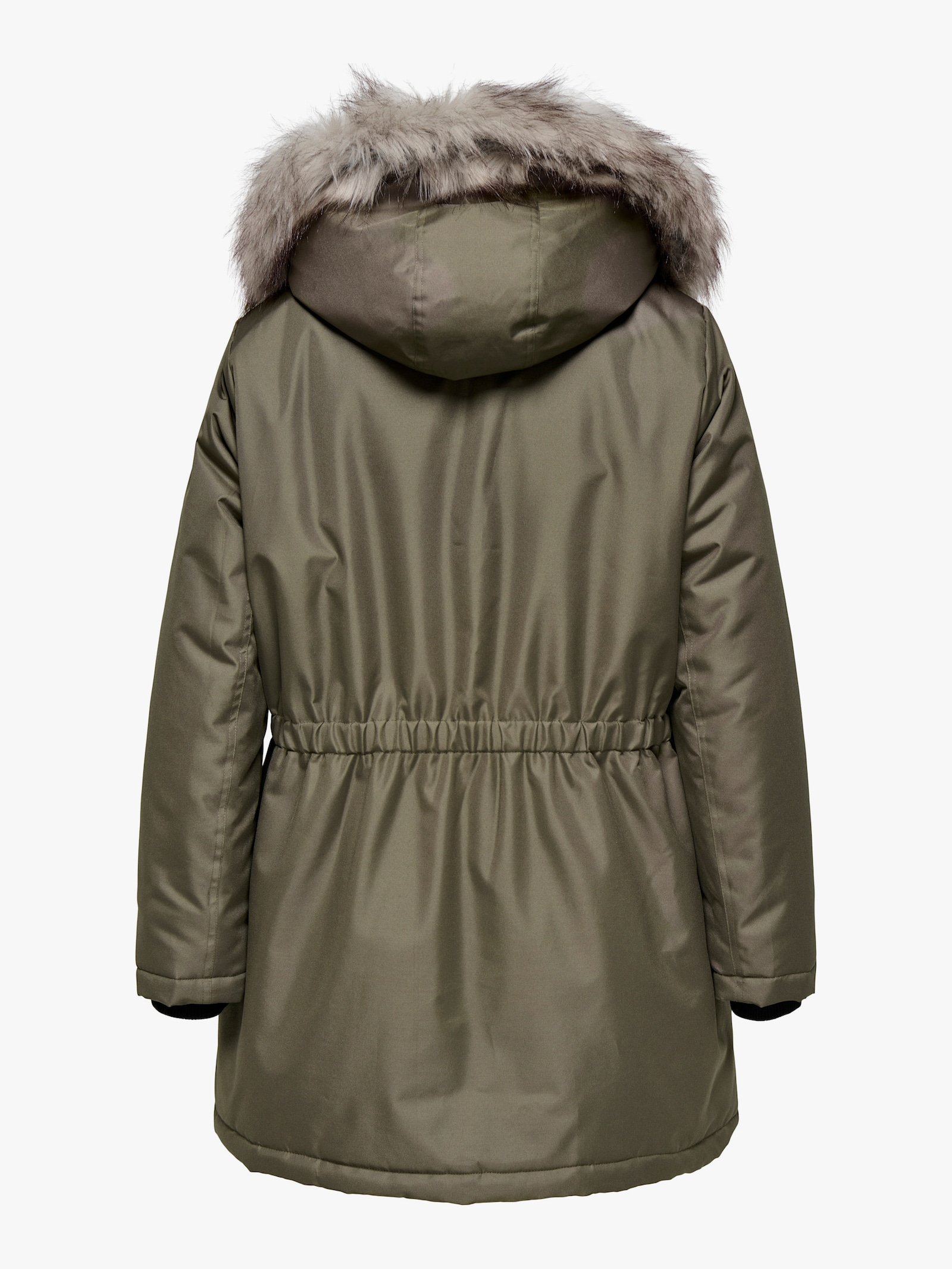 ONLY CARMAKOMA Parka - stone gray detail:nature fur