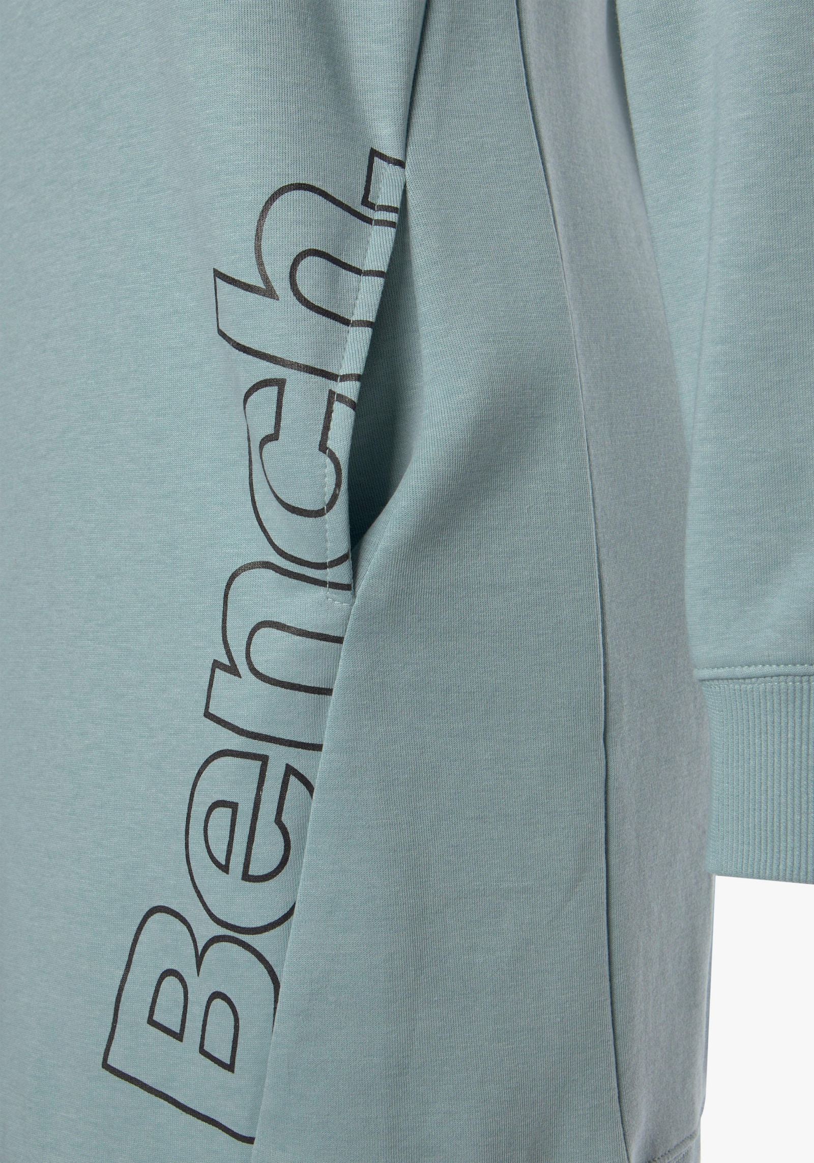 Bench. Loungewear Sweatkleid - mint-schwarz