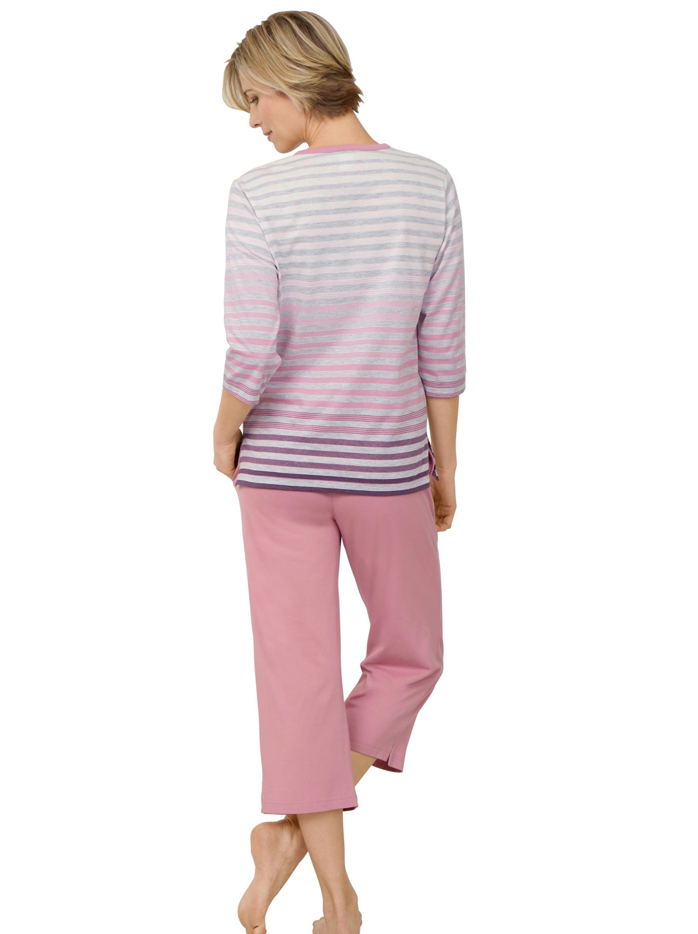 Hajo Schlafanzug - erika-geringelt