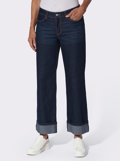 Jeans in knöchelfreier Länge - dark blue