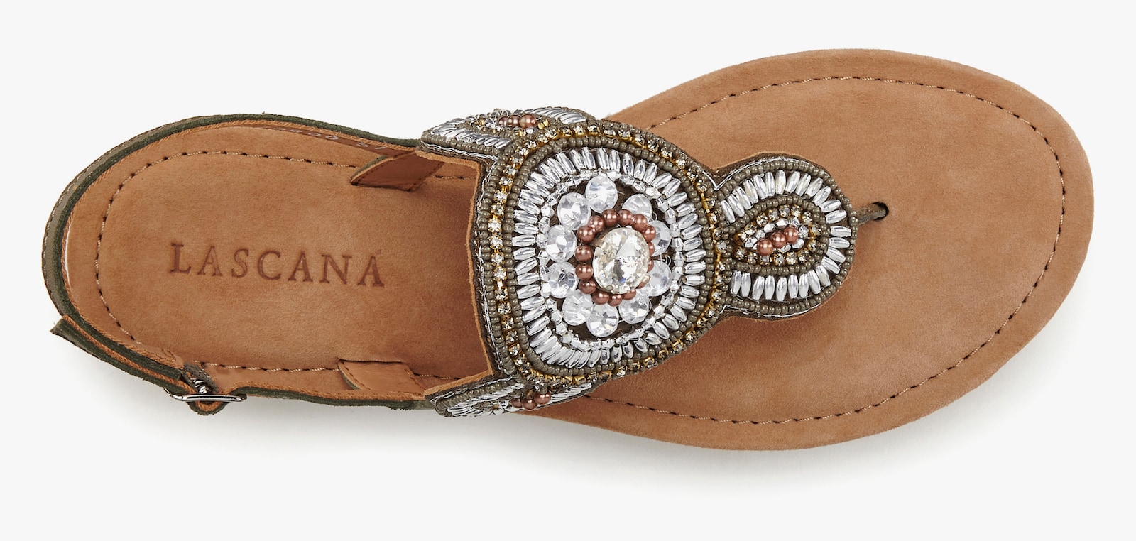 LASCANA Teenslipper - olijfgroen