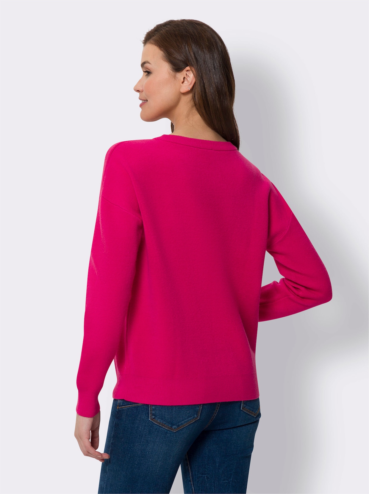 heine Pullover met ronde hals - pink