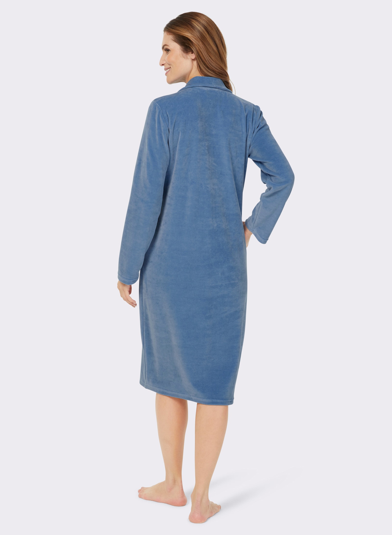 wäschepur Župan z materiálu nicki - střední modrá
