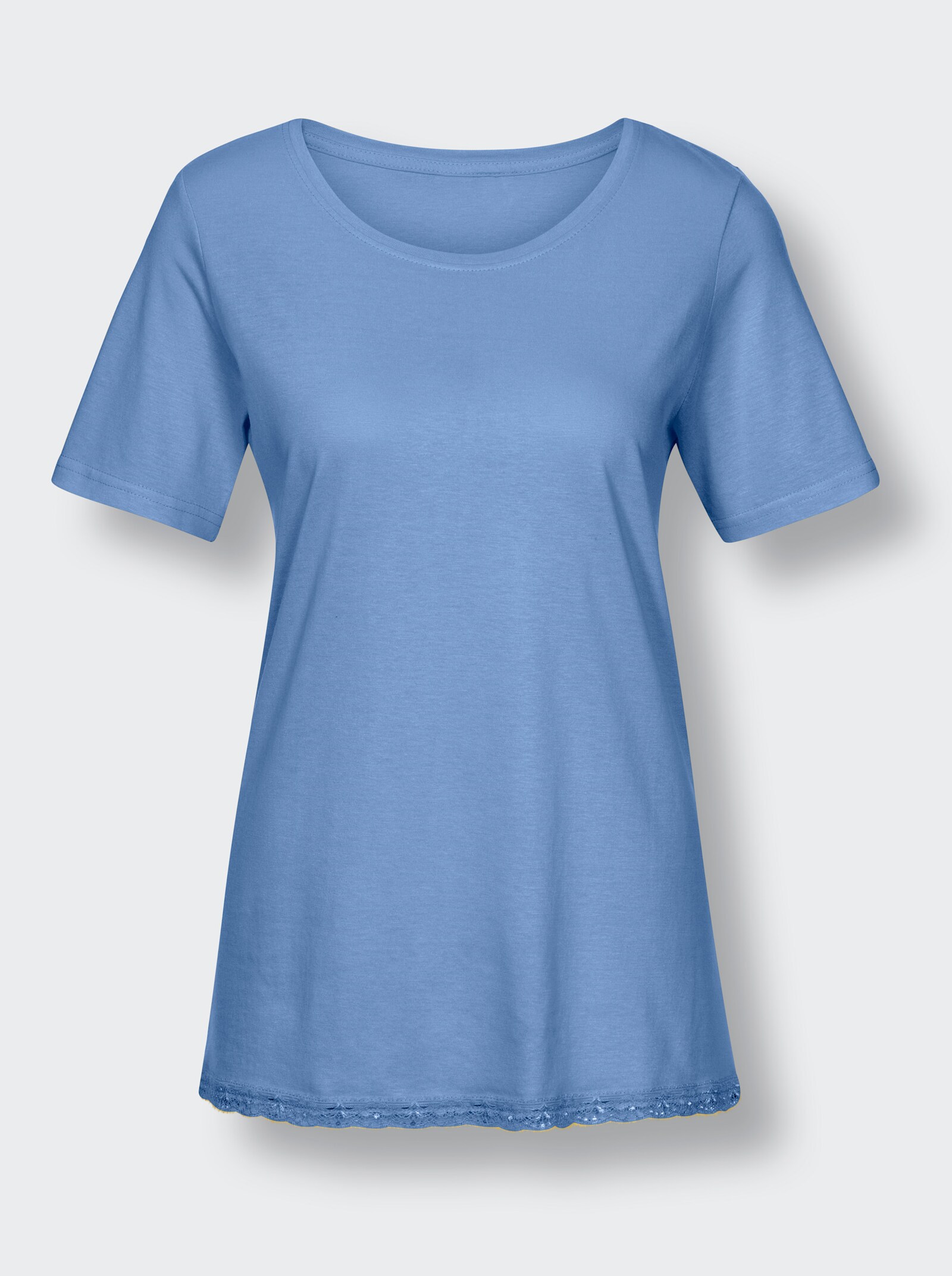 wäschepur Schlafanzug-Shirt - himmelblau
