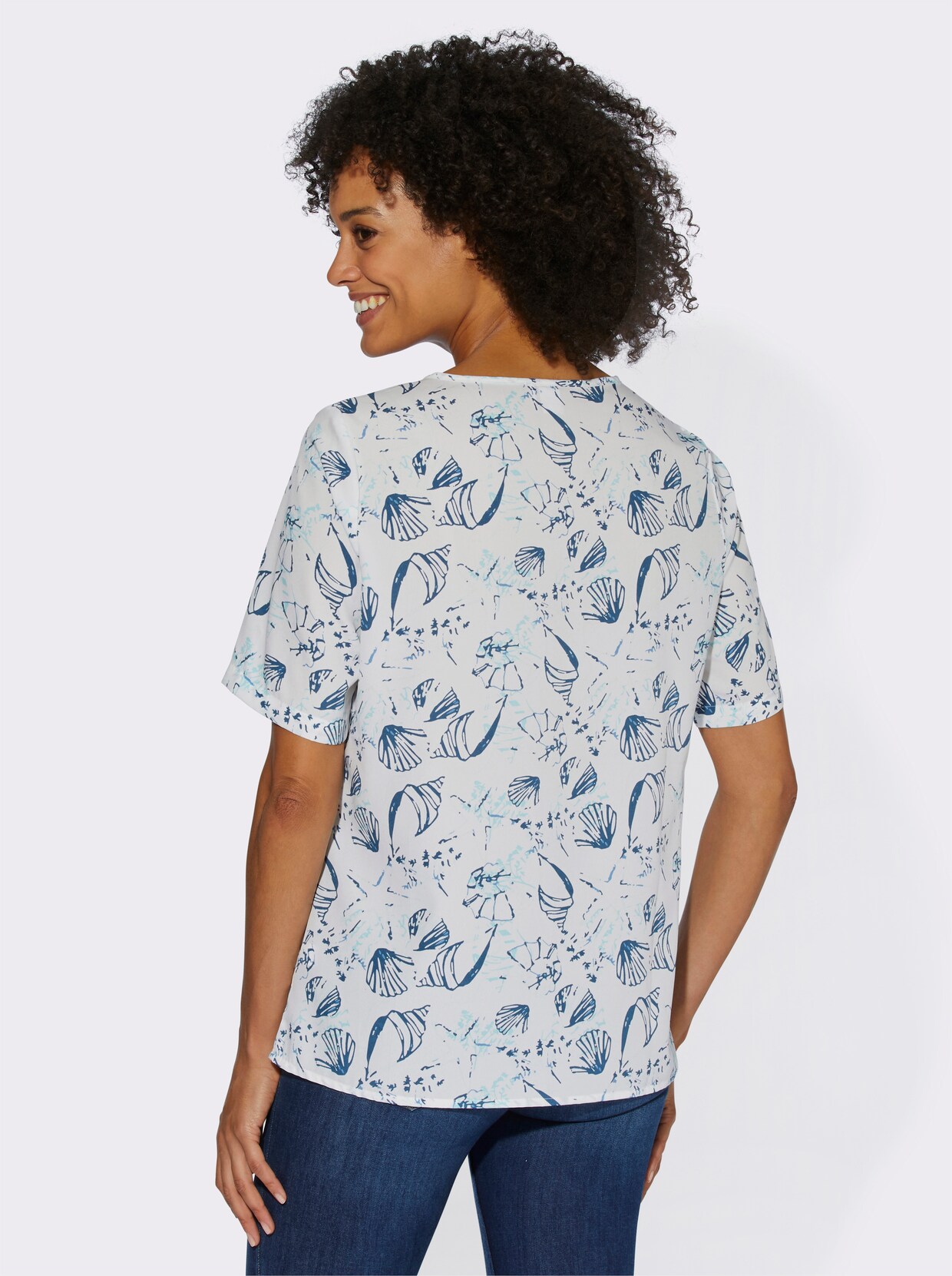 Tuniek - wit geprint