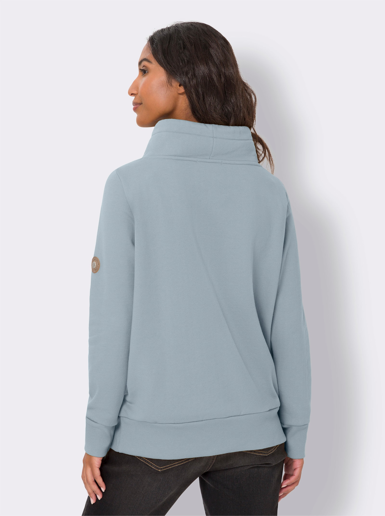 heine Sweatshirt mit wärmender Innenseite - hellblau