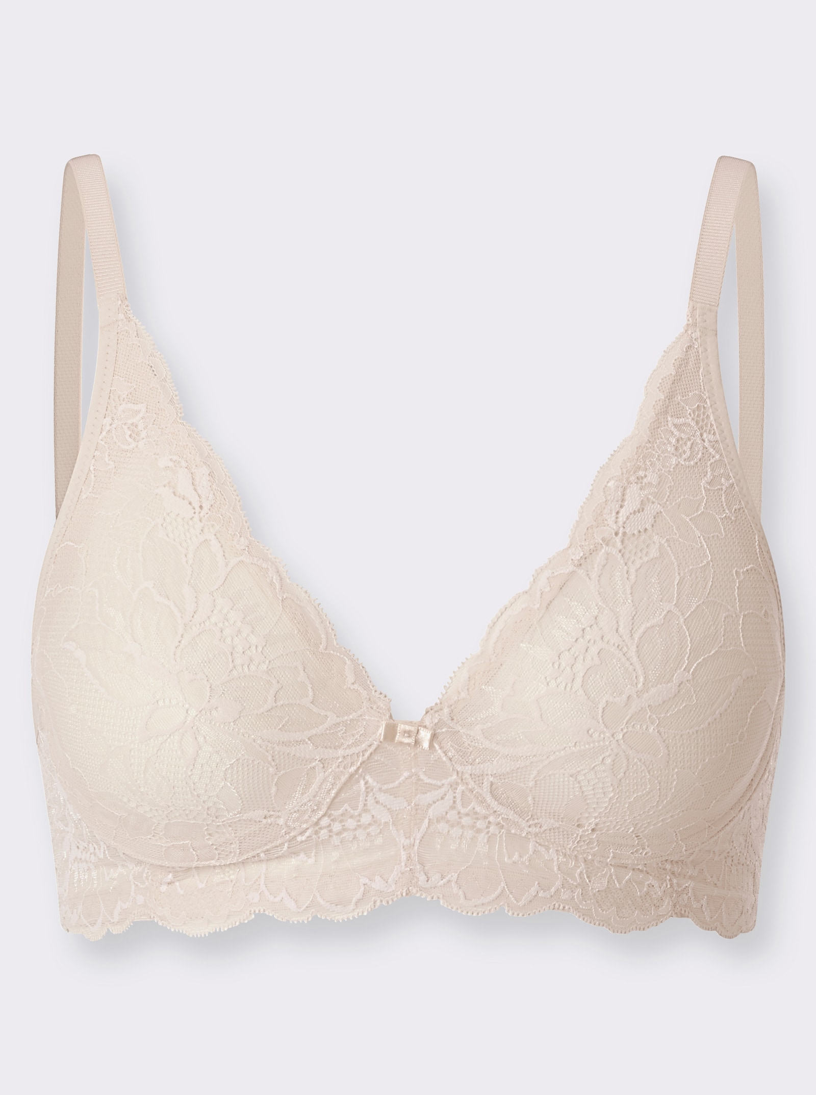 Triumph BH ohne Bügel mit elastischer Spitze - champagner