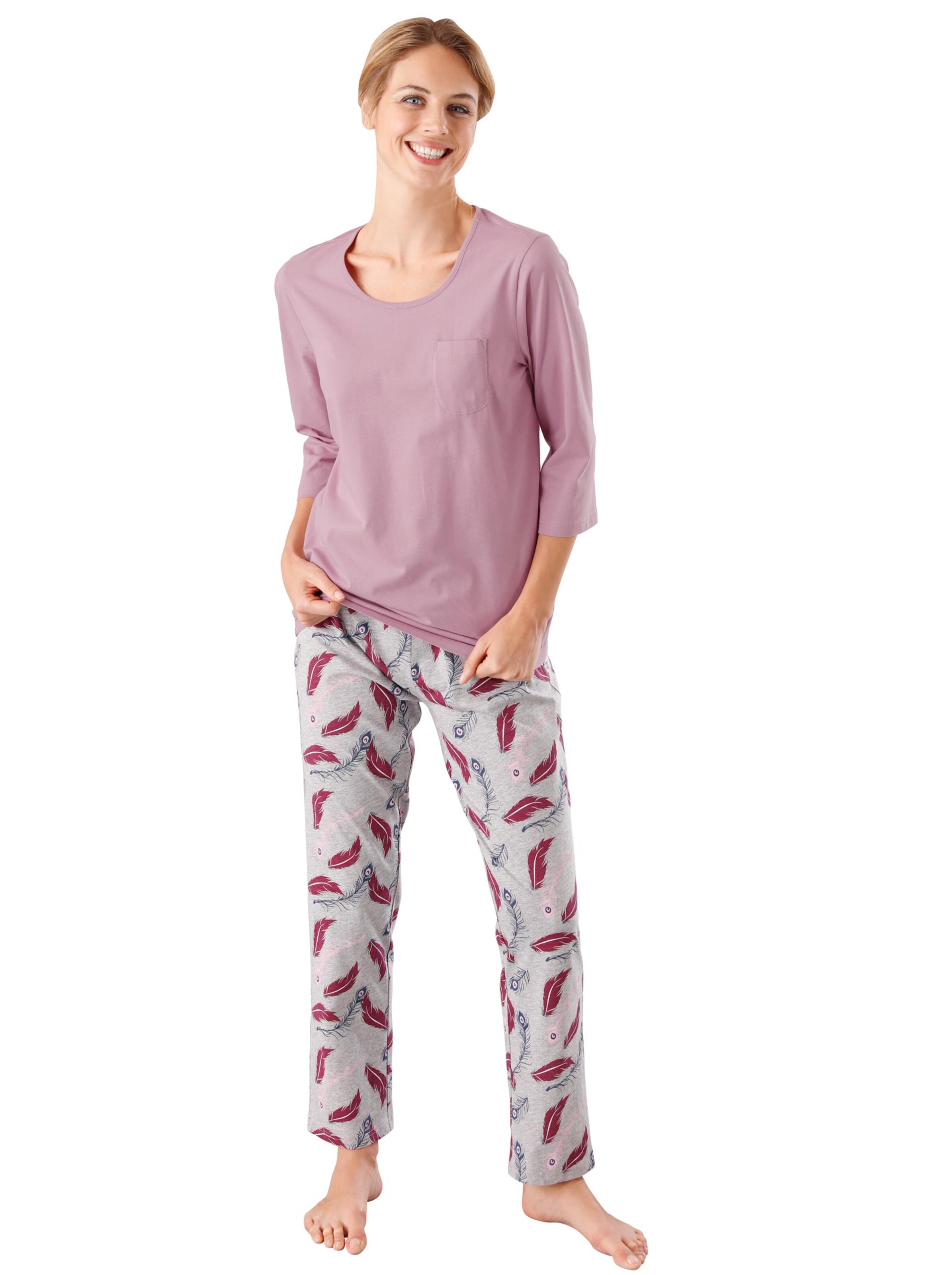 Schlafanzug-Shirt - altrosa