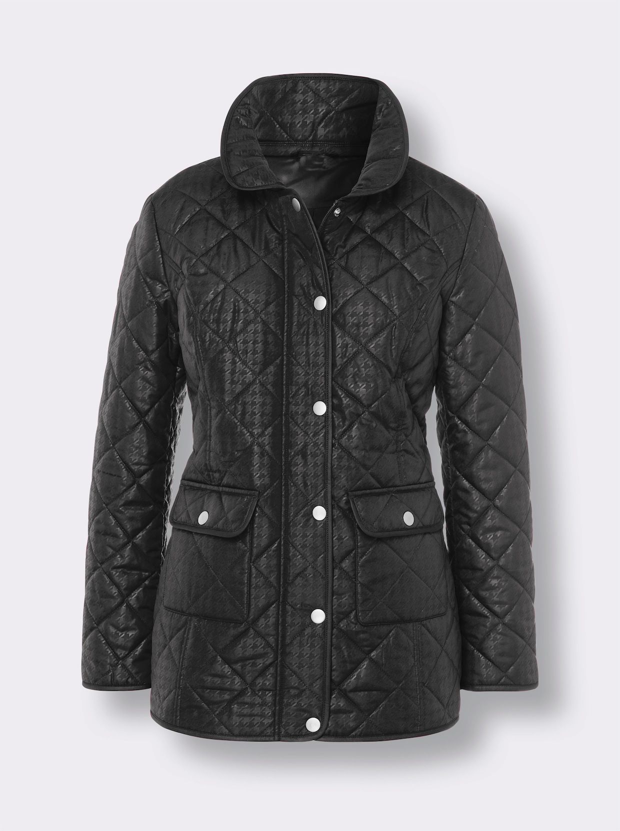 Quiltad jacka - svart
