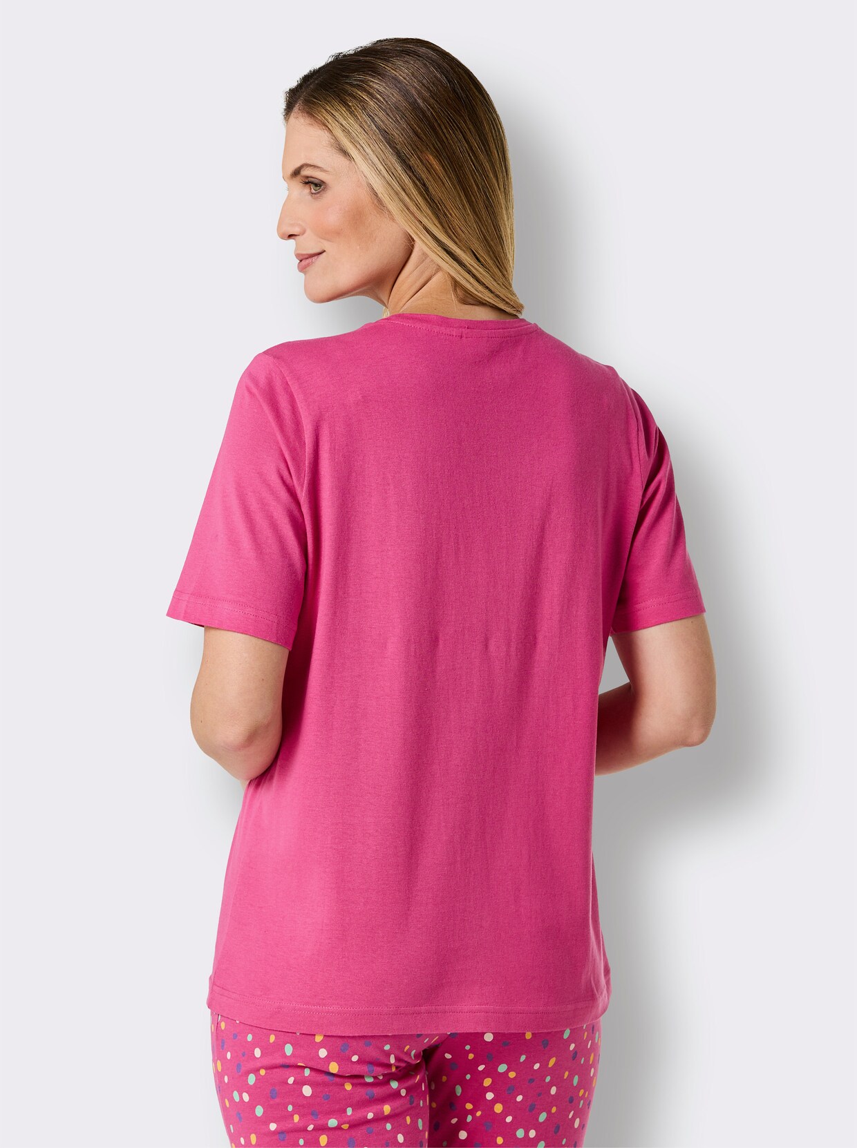 wäschepur Pyjama-Shirt - fuchsia