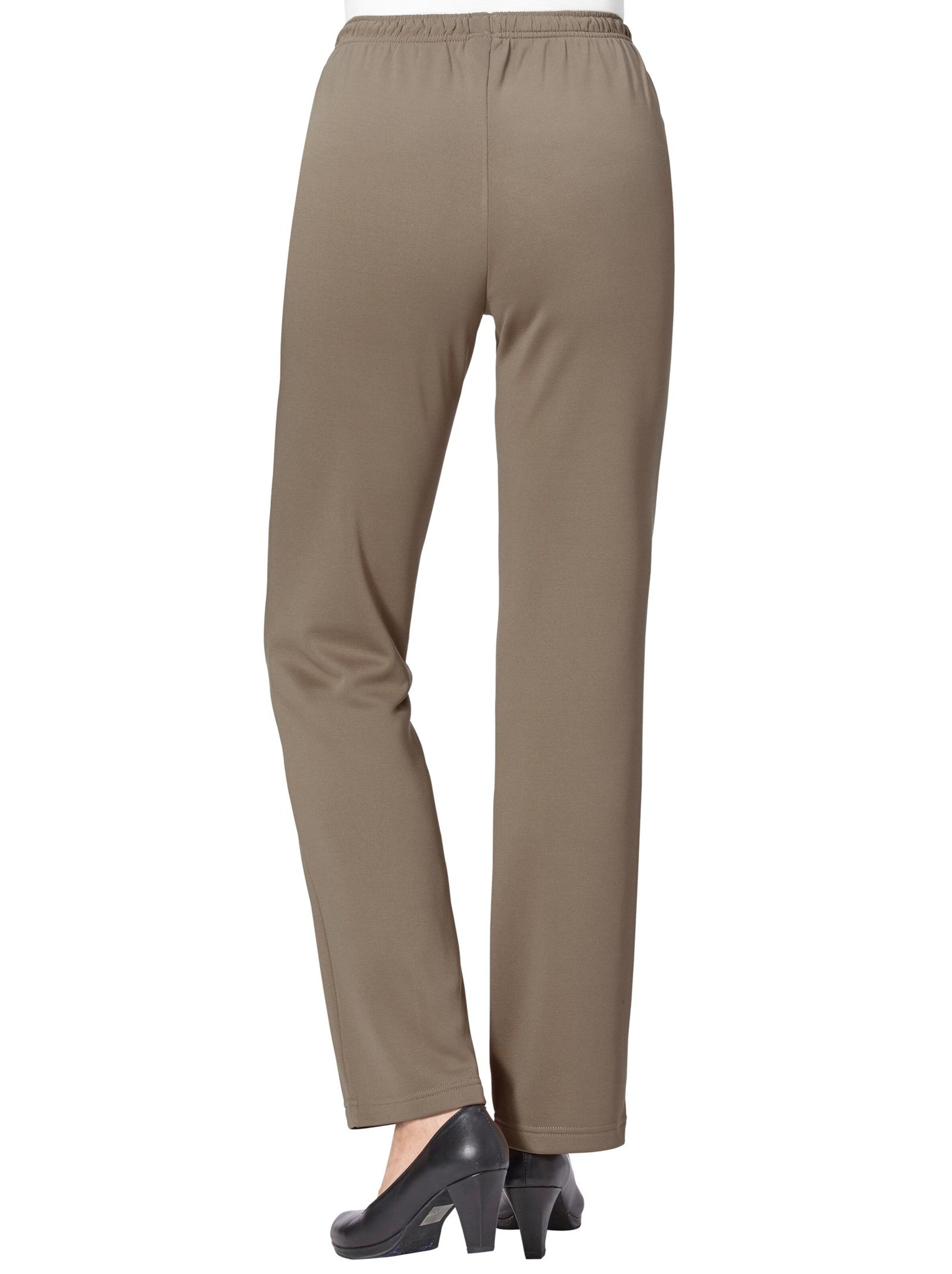 Jersey-Hose - taupe