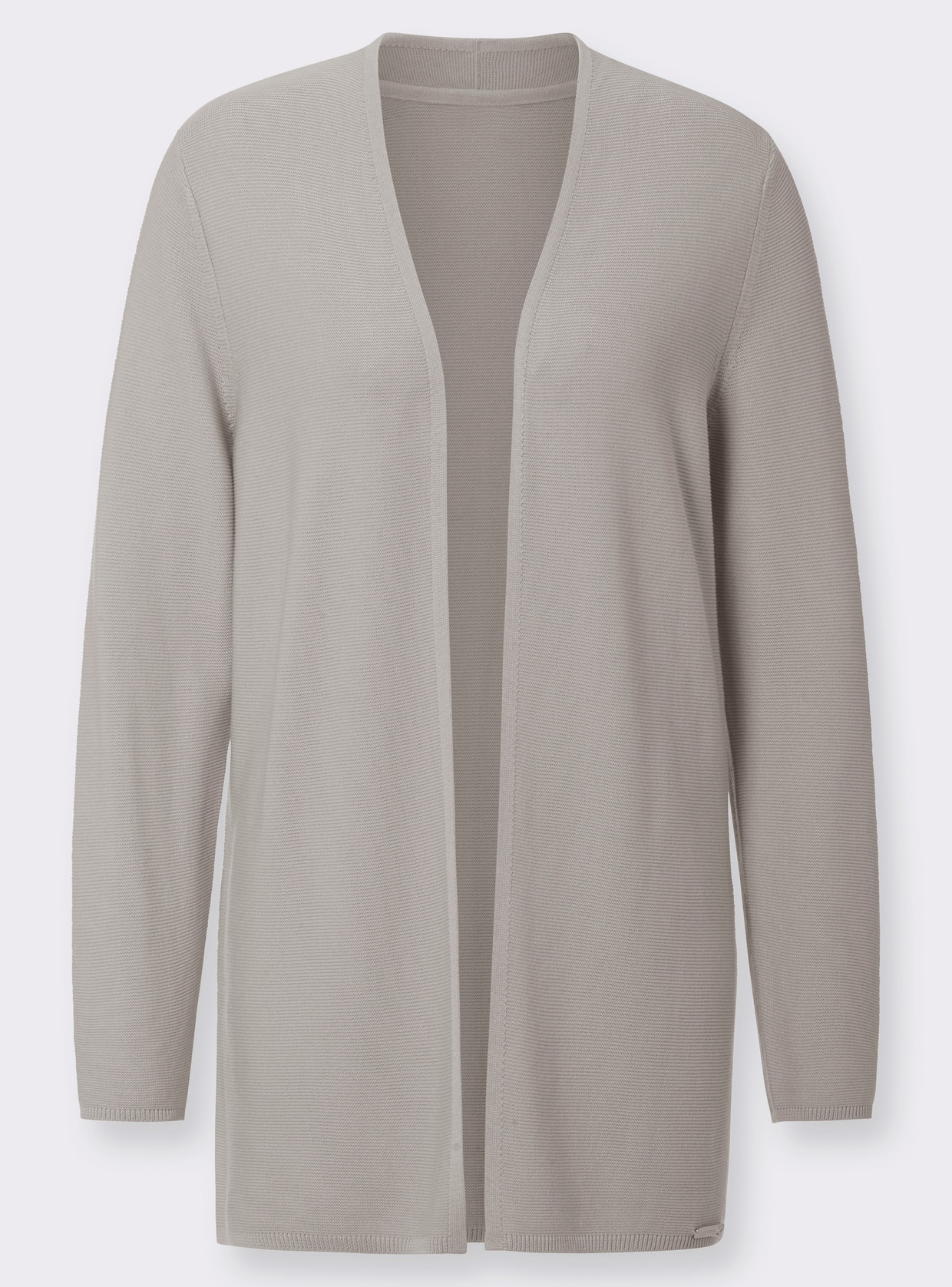 veste en tricot - gris clair