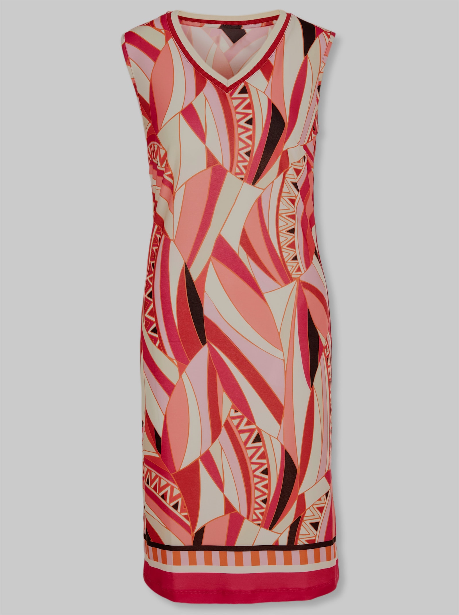 heine Jerseykleid mit grafischem Print - sand-hummer-bedruckt