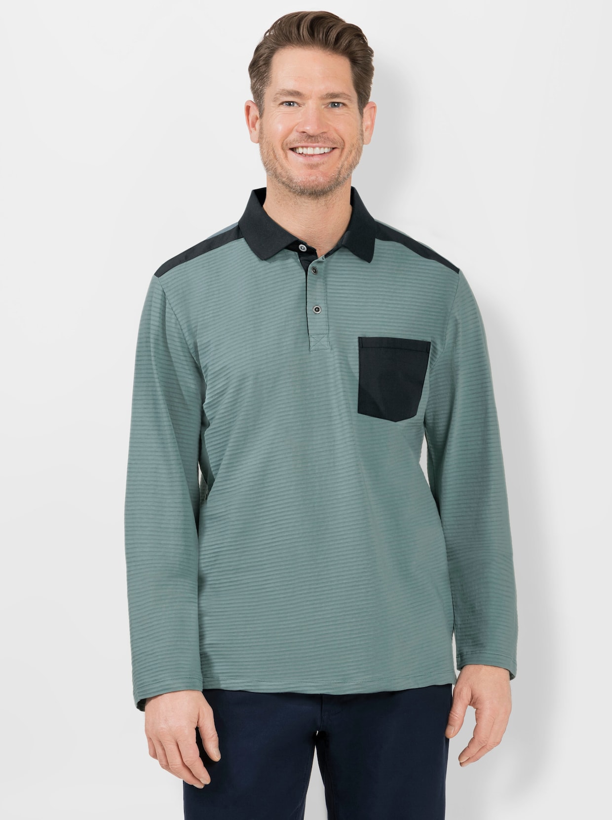 Marco Donati Langarm-Shirt - jade