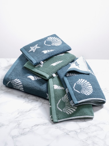 5tlg. Handtuch-Set - eisblau