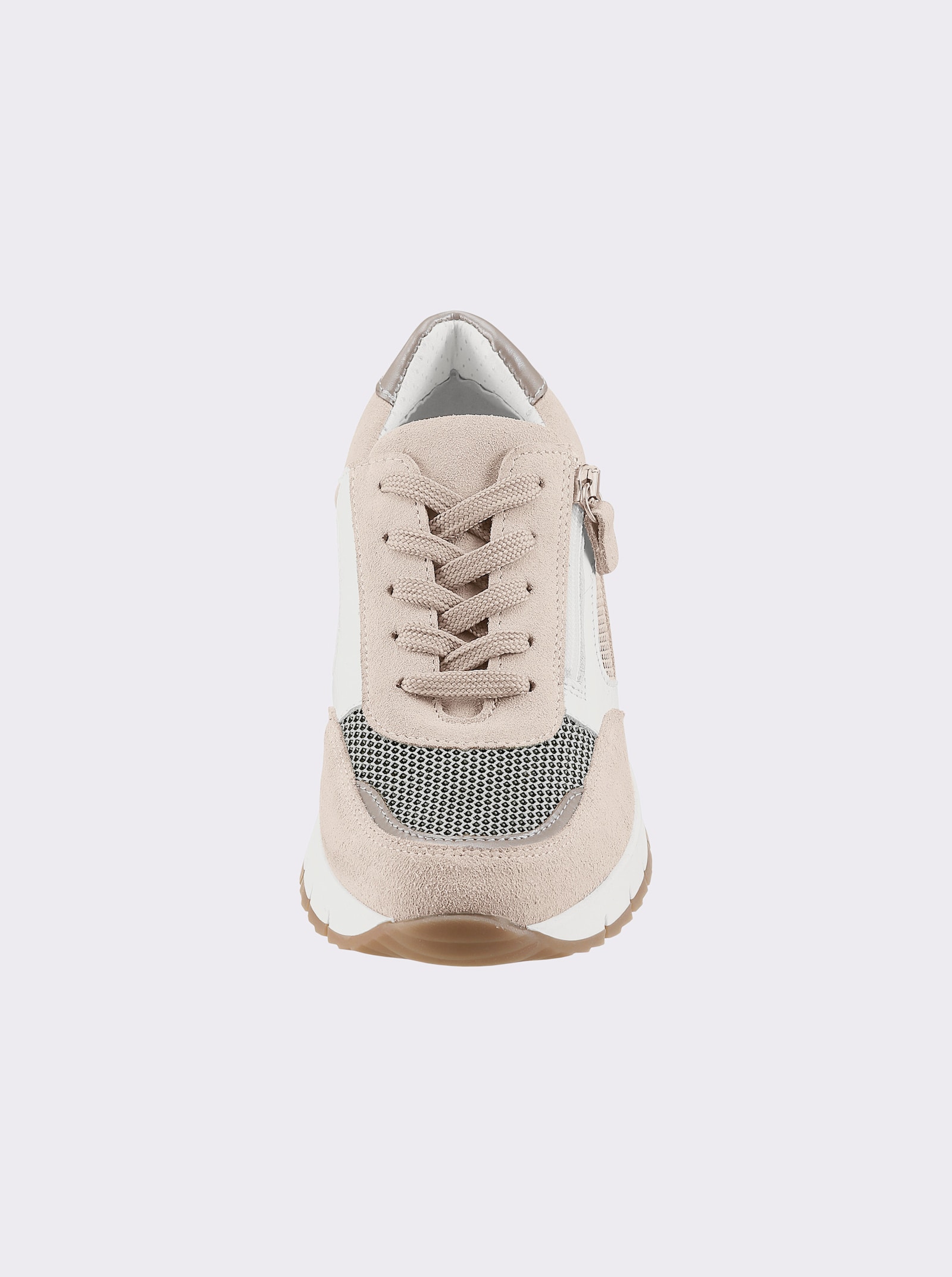 airsoft modern+ Sneaker mit seitlichem Reißverschluss - beige