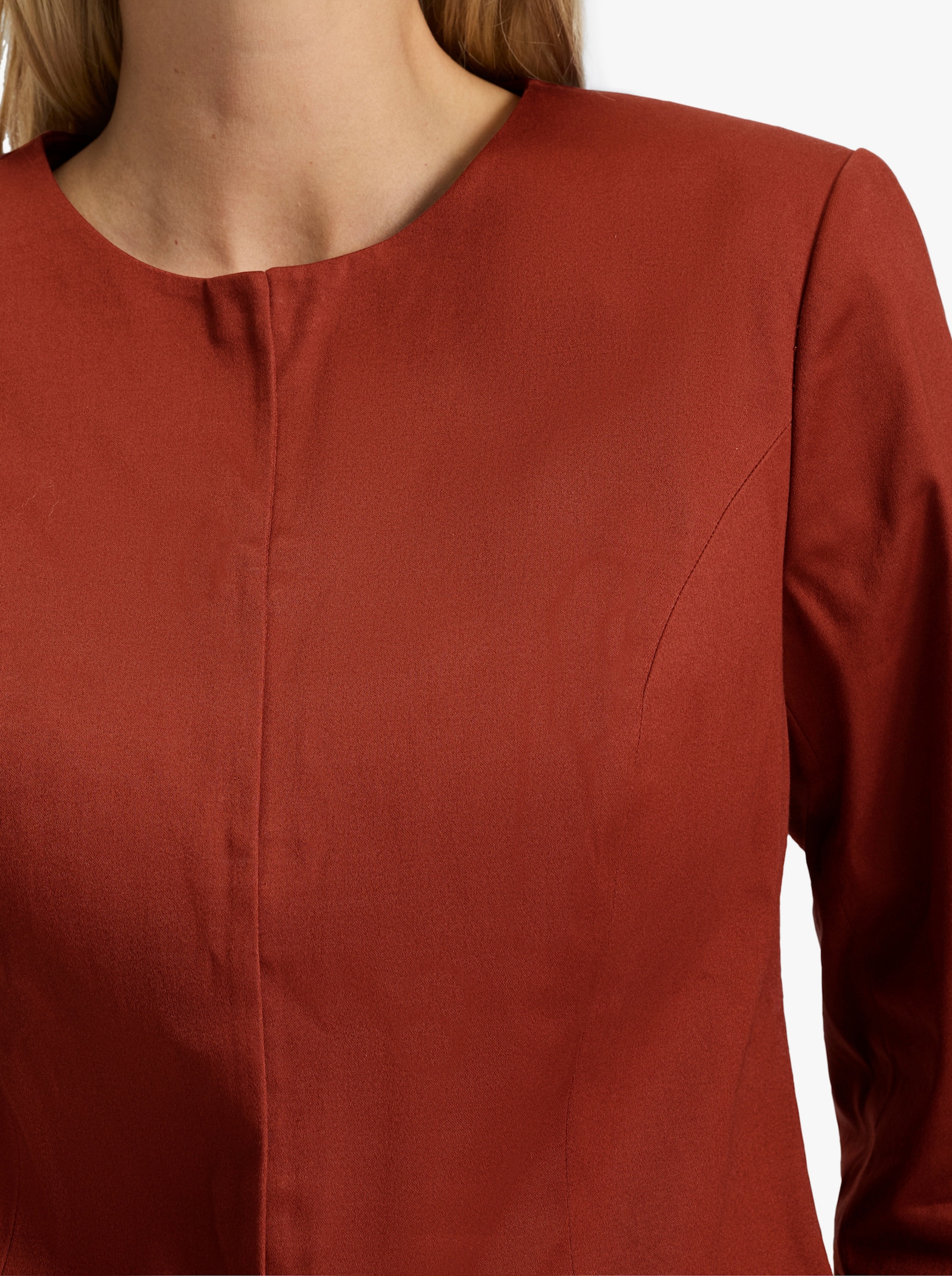 heine Hosenanzug im Baumwoll-Elathan-Mix - rotbraun