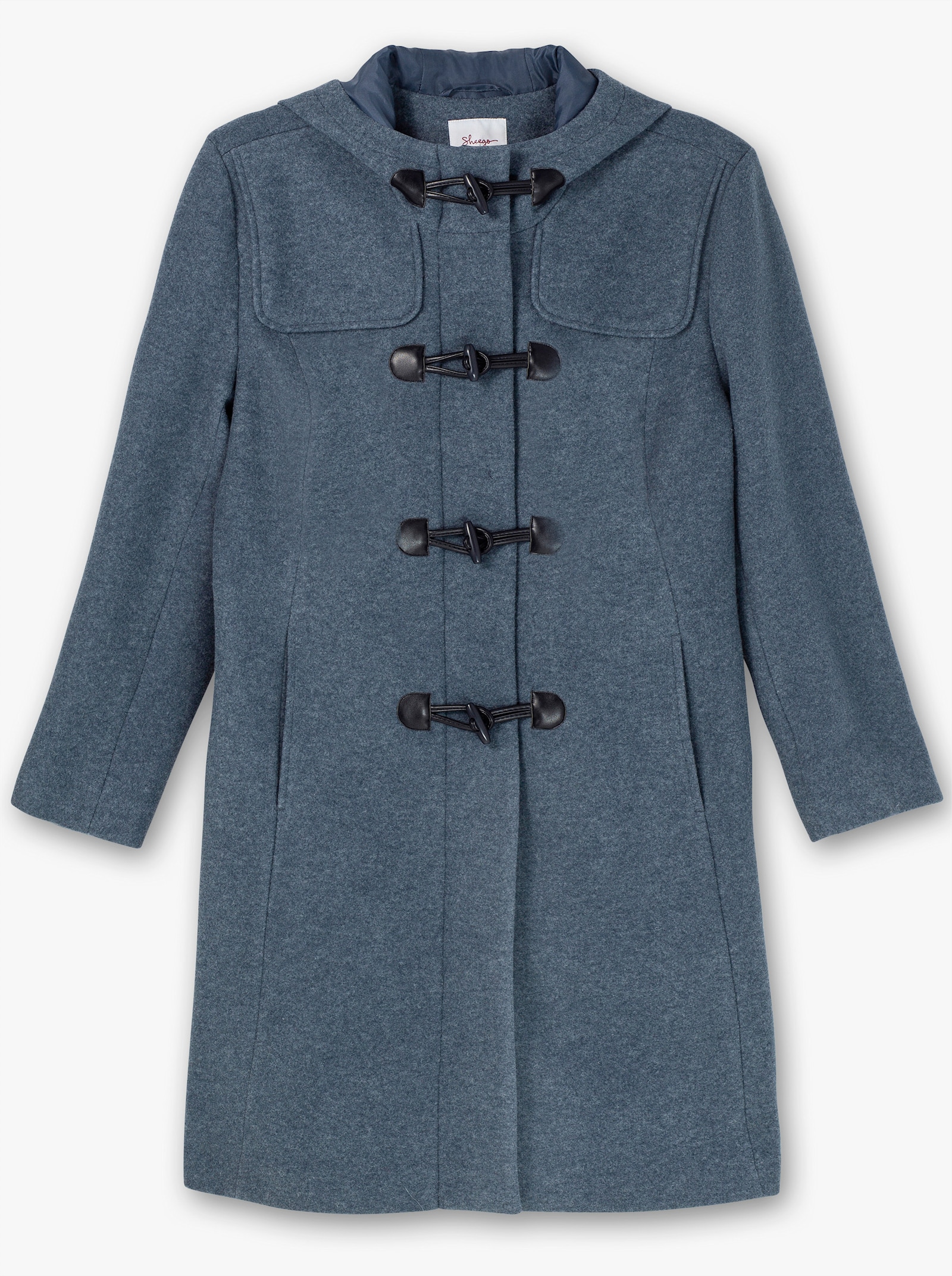 sheego Dufflecoat mit Knebelknöpfen - taubenblau