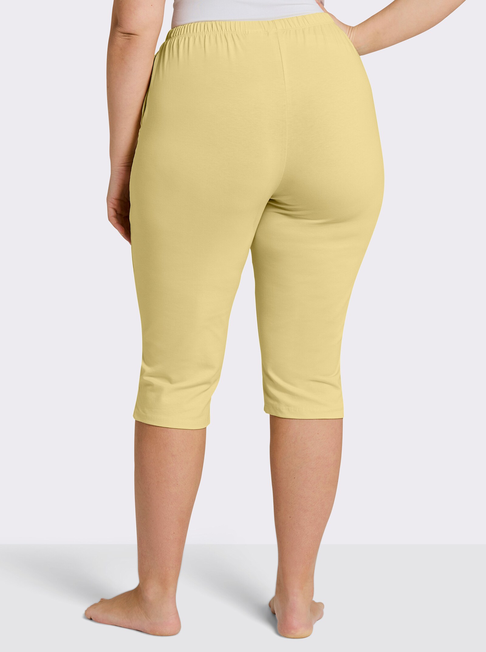 feel good Capri-Hosen - weiß + zitrone