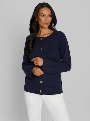 heine Strickjacke in Kurzform - marine