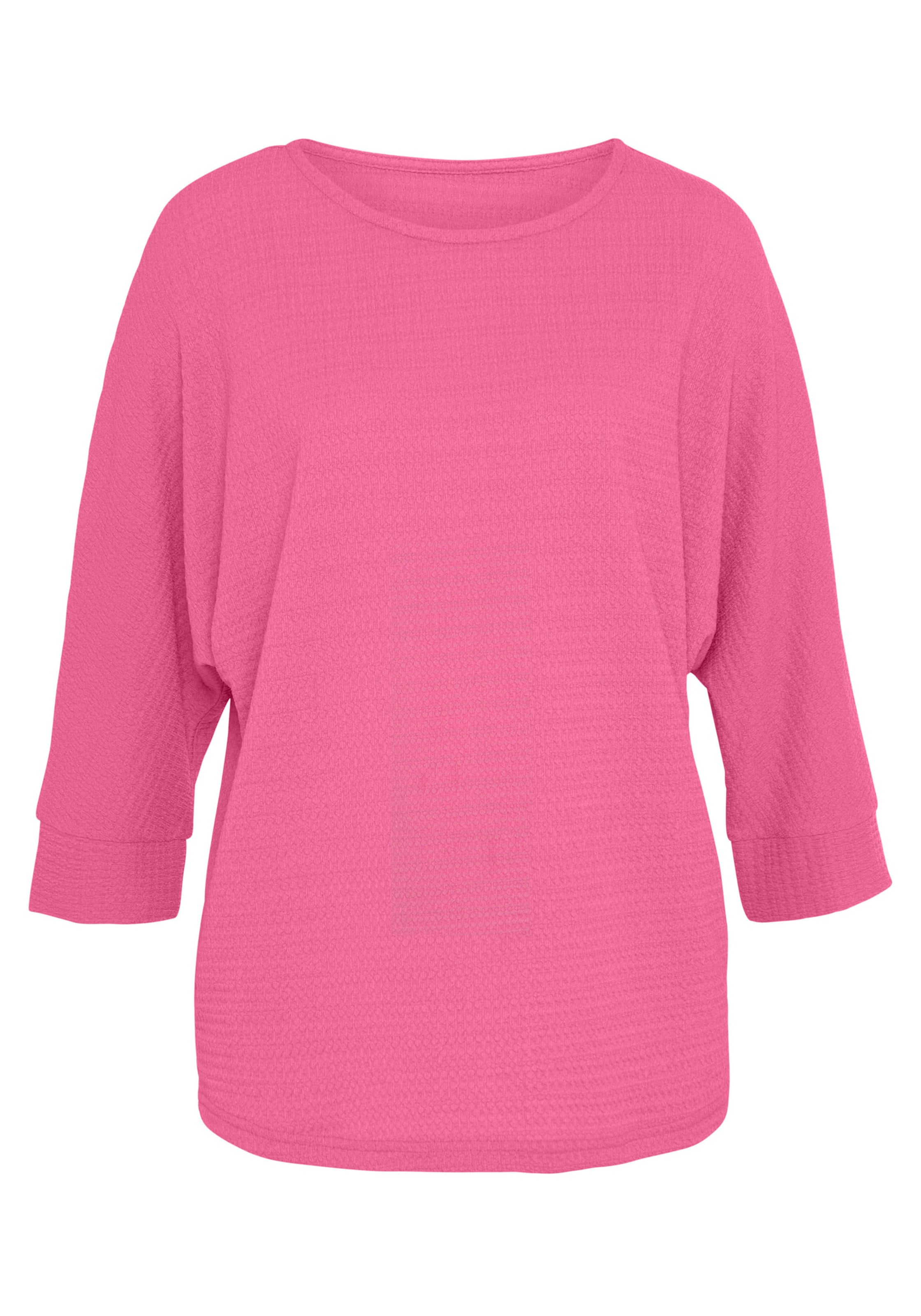 LED Rund günstig Kaufen-3/4-Arm-Shirt in pink von Vivance. 3/4-Arm-Shirt in pink von Vivance <![CDATA[3/4-Arm-Shirt von Vivance für Damen. Mit weit geschnittenen Fledermausärmeln. Saumabschluss leicht gerundet. Strukturierte und trageangenhme Qualität aus Crêpe.]]>. 