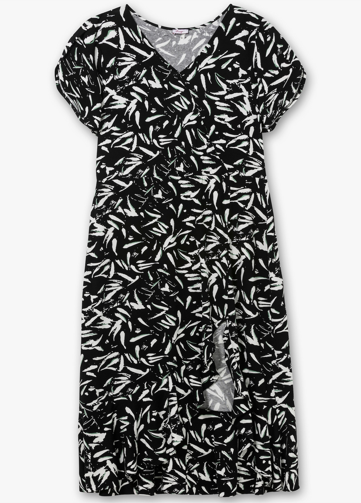 sheego Maxi-jurk - zwart/wit
