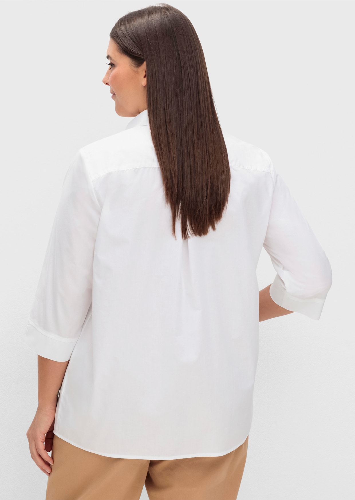 Longbluse - weiß