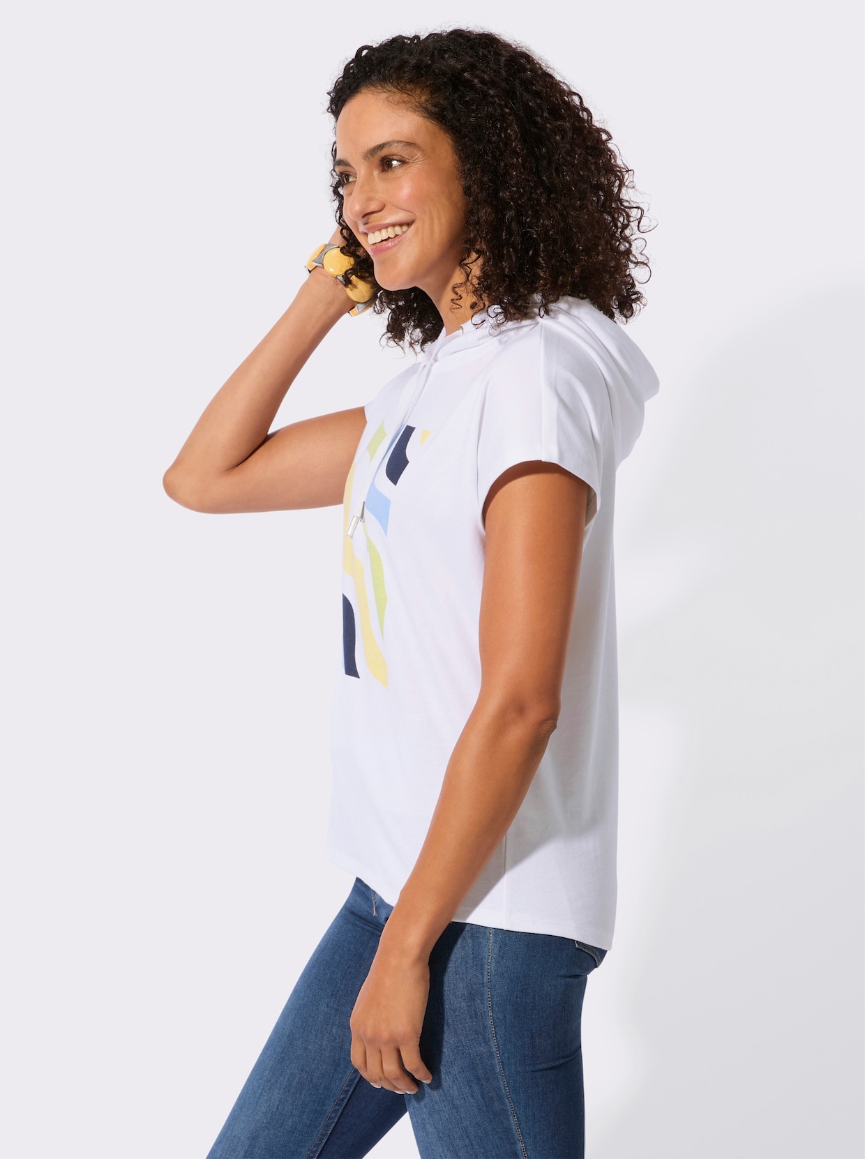 Kapuzenshirt - weiß