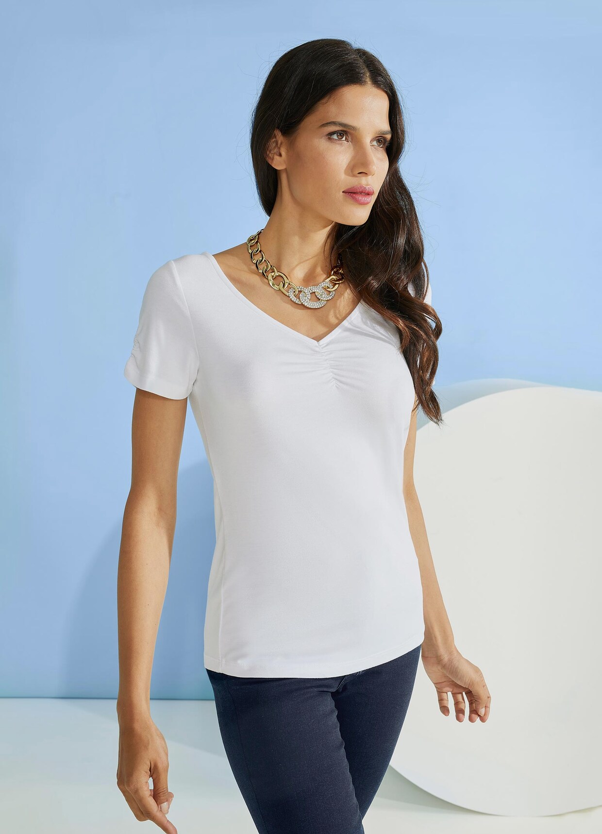 Ashley Brooke Shirt - weiß