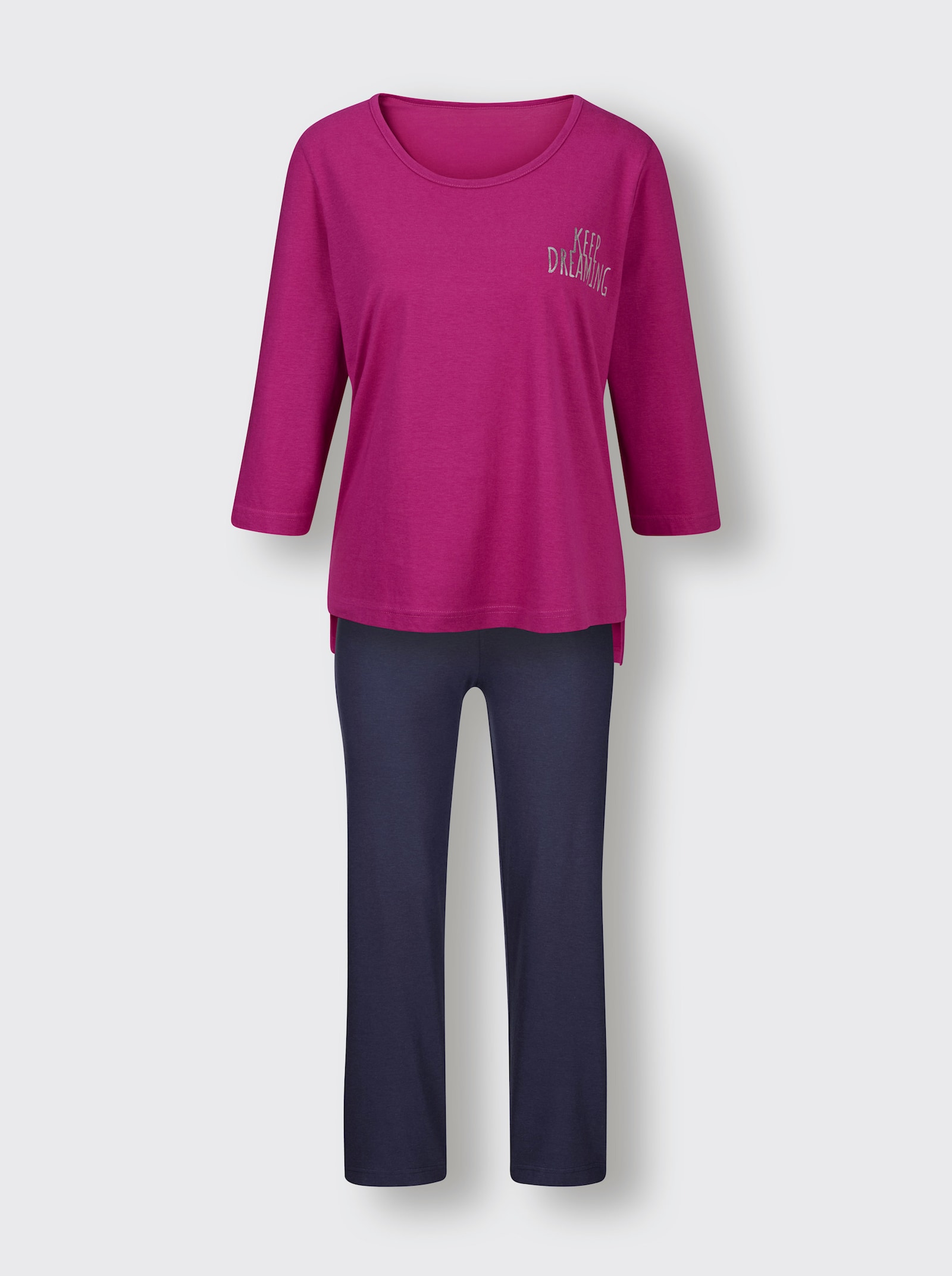 wäschepur Schlafanzug - magenta-marine