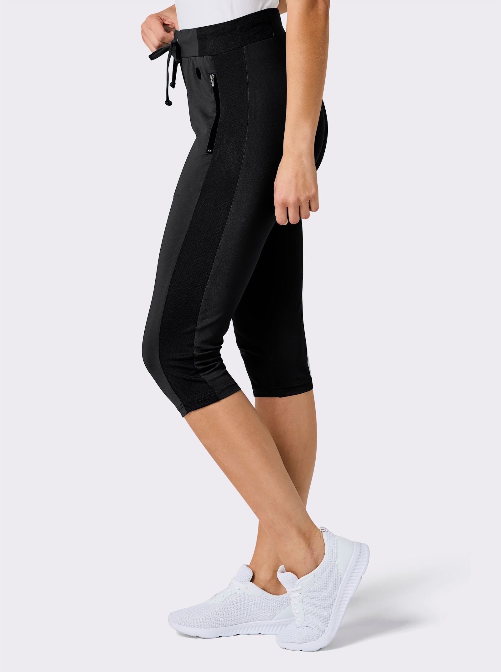 Catamaran Sports Caprileggings mit Teil-Dehnbund - schwarz