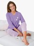 Schlafanzug - lila-gestreift
