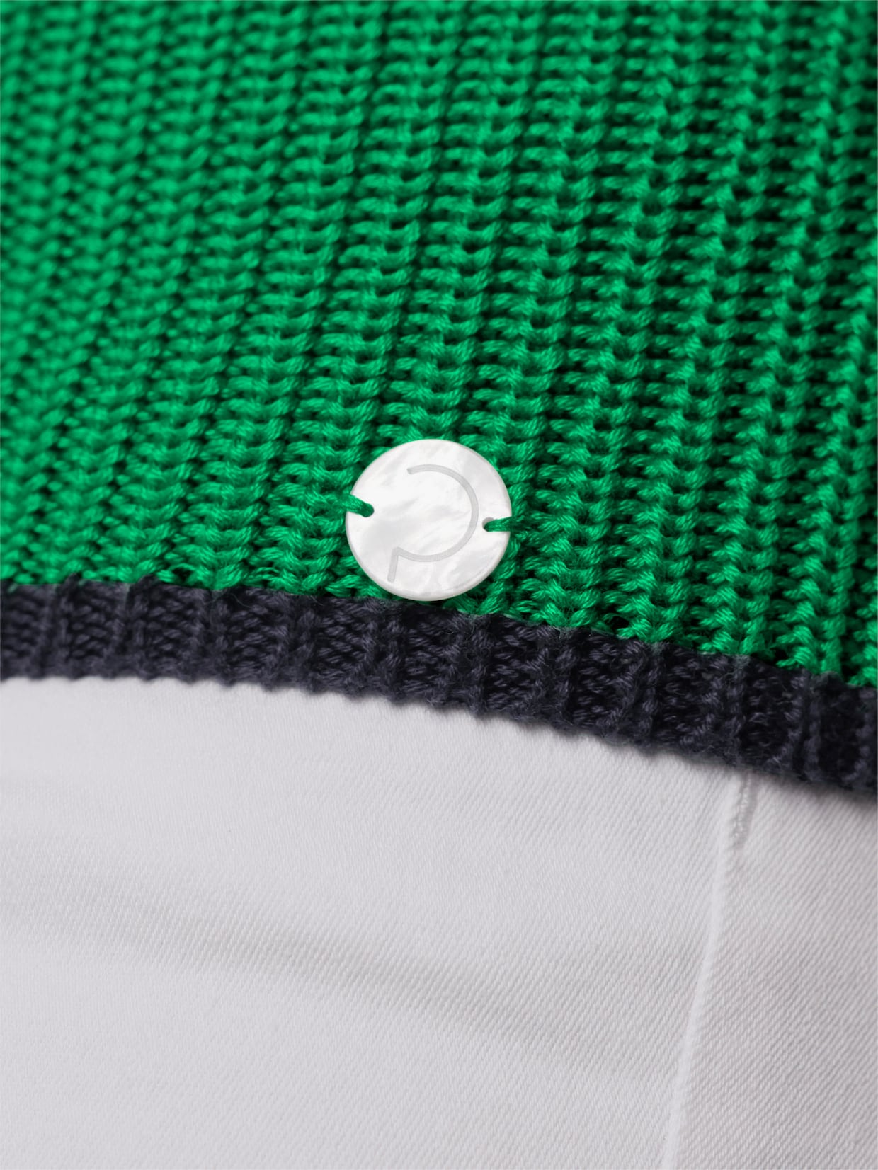 CREATION L PREMIUM 3/4 Arm-Pullover - grasgrün