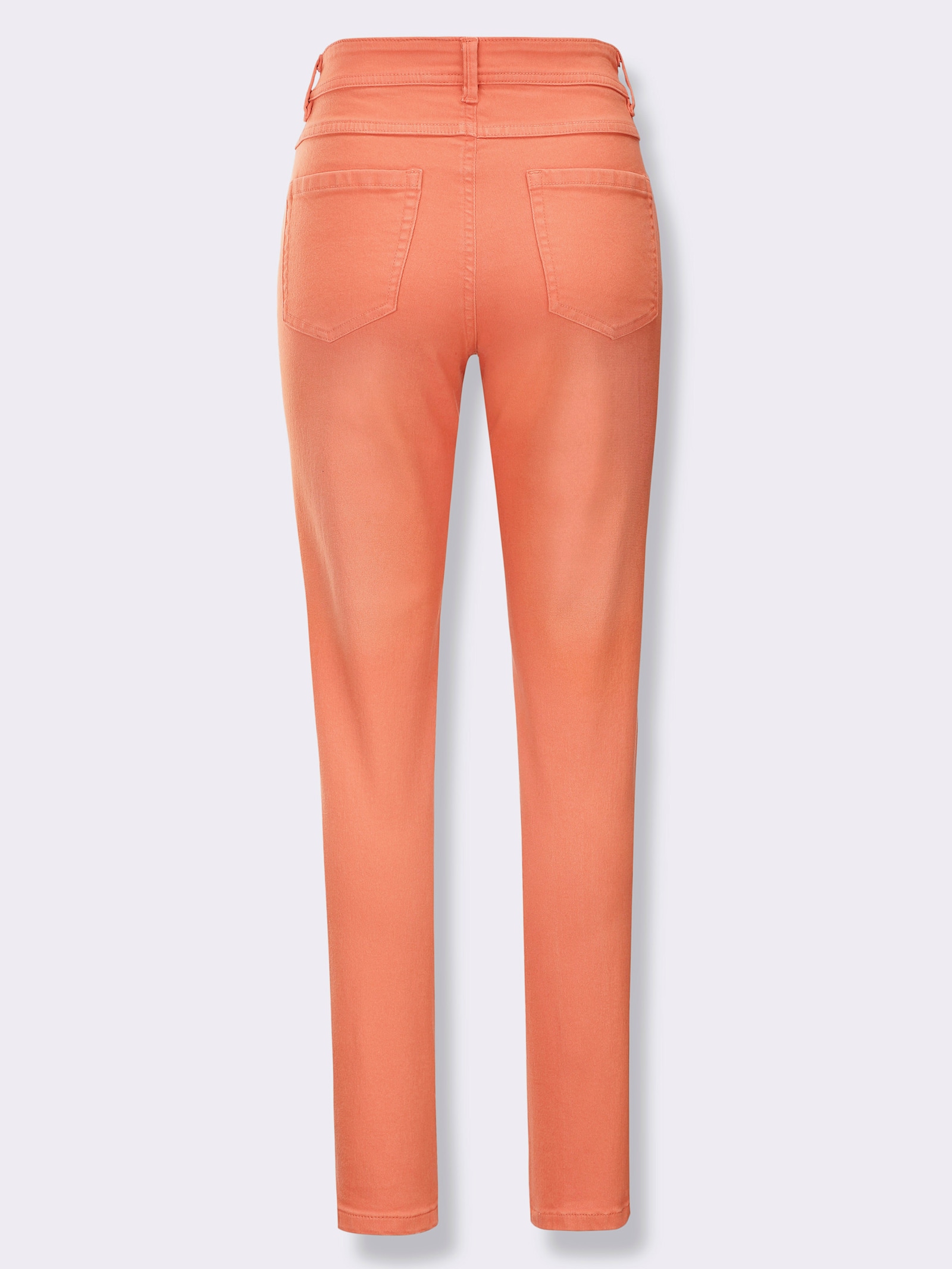  5-Pocket-Jeans mit Ziernähten - papaya