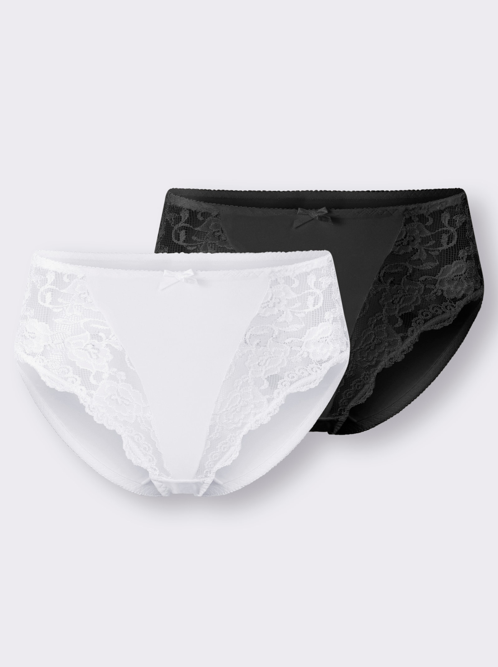 Sassa Slip mit seitlichen Einsätzen - schwarz + anthrazit