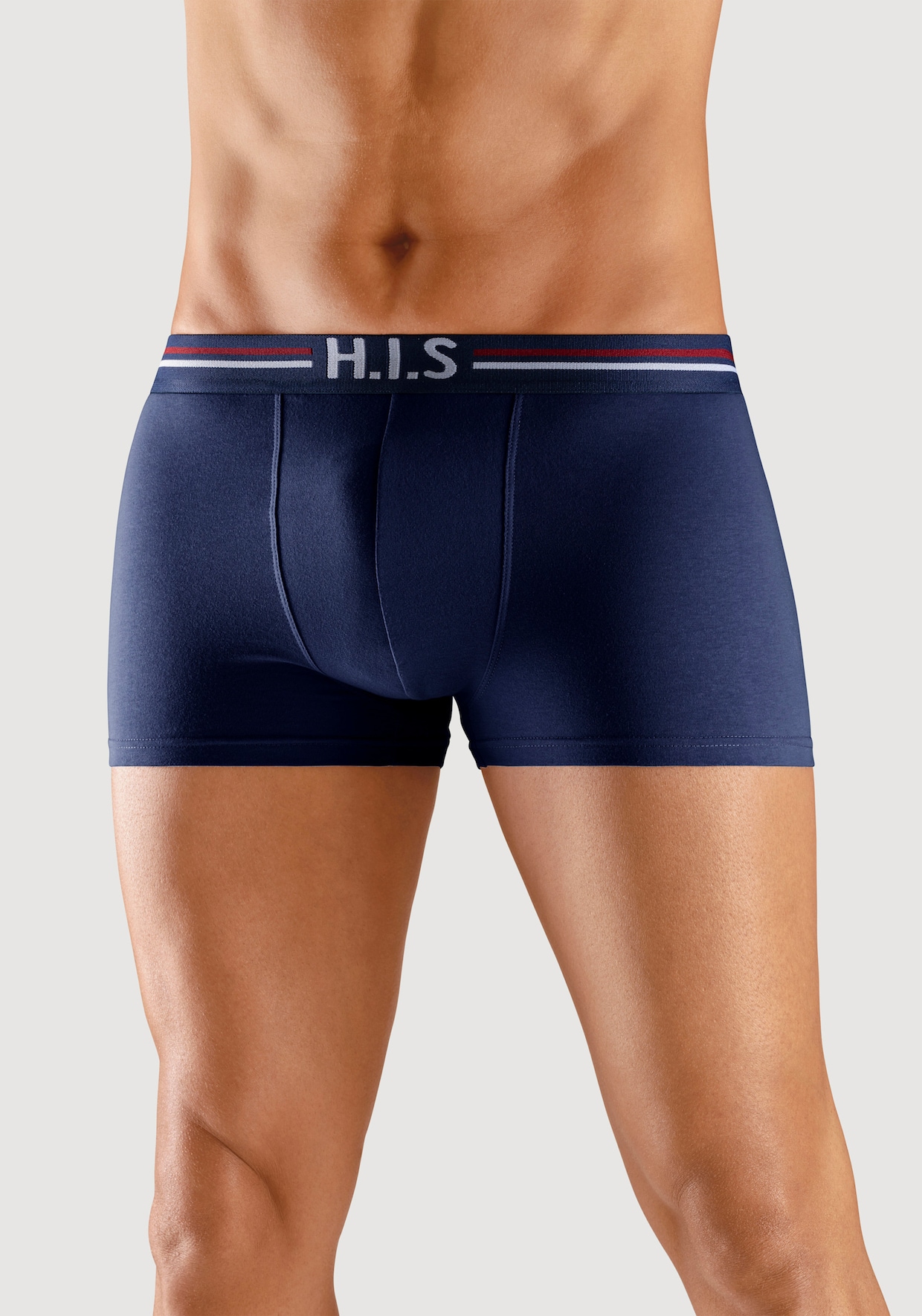 H.I.S Boxer - navy, blau, hellblau, schwarz, weiß