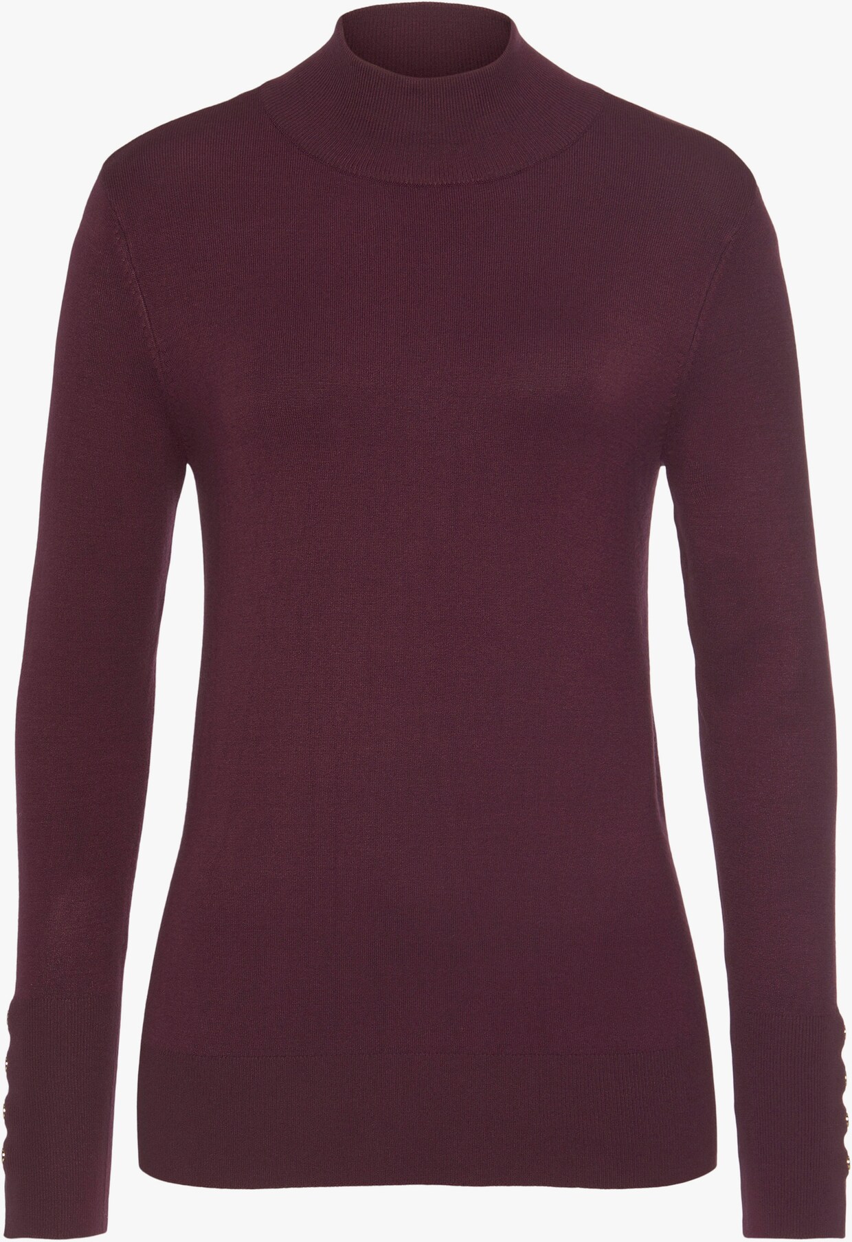 LASCANA Gebreide pullover - braamrood/bordeaux