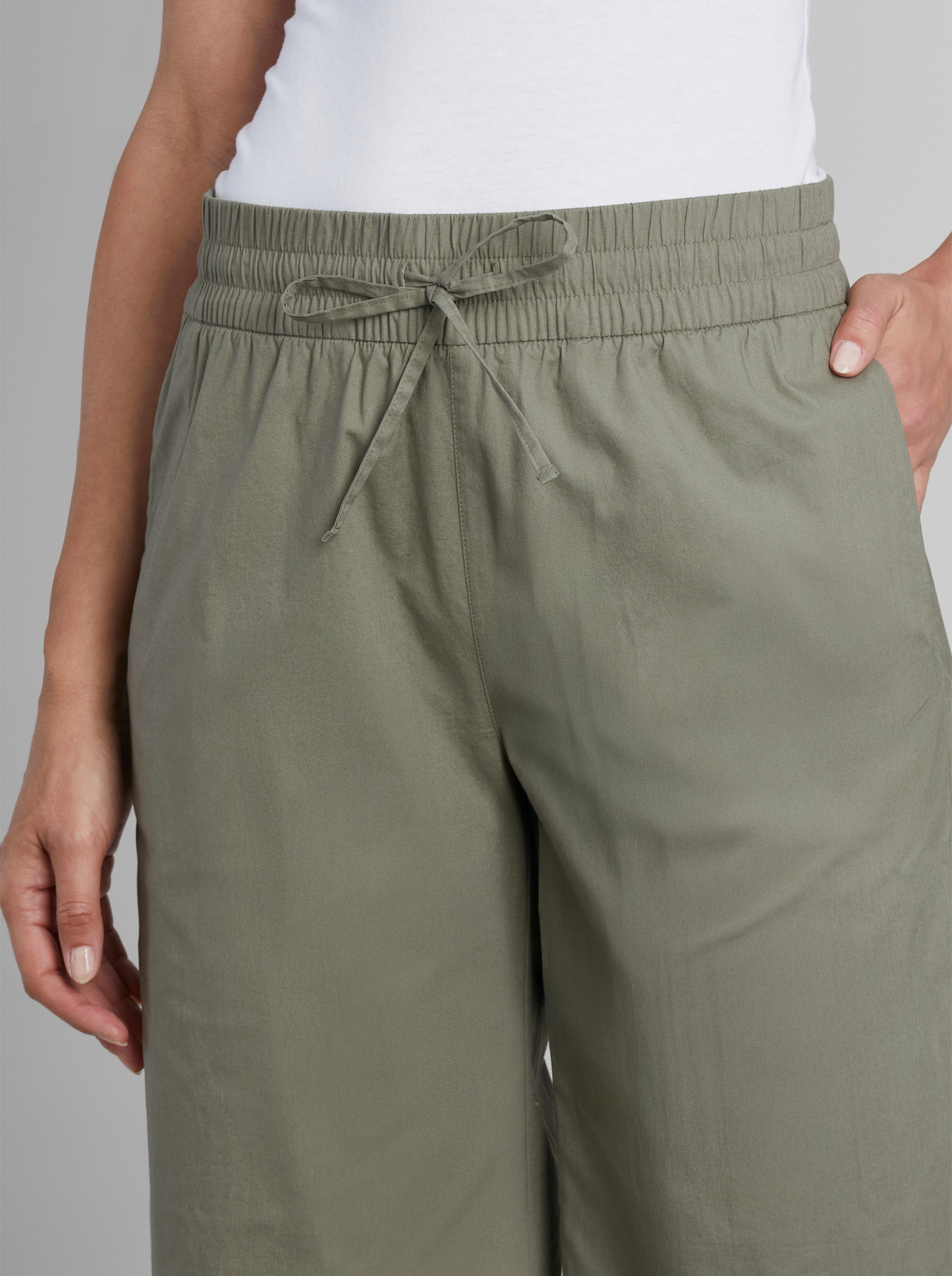 heine Culotte mit Gummibund - khaki
