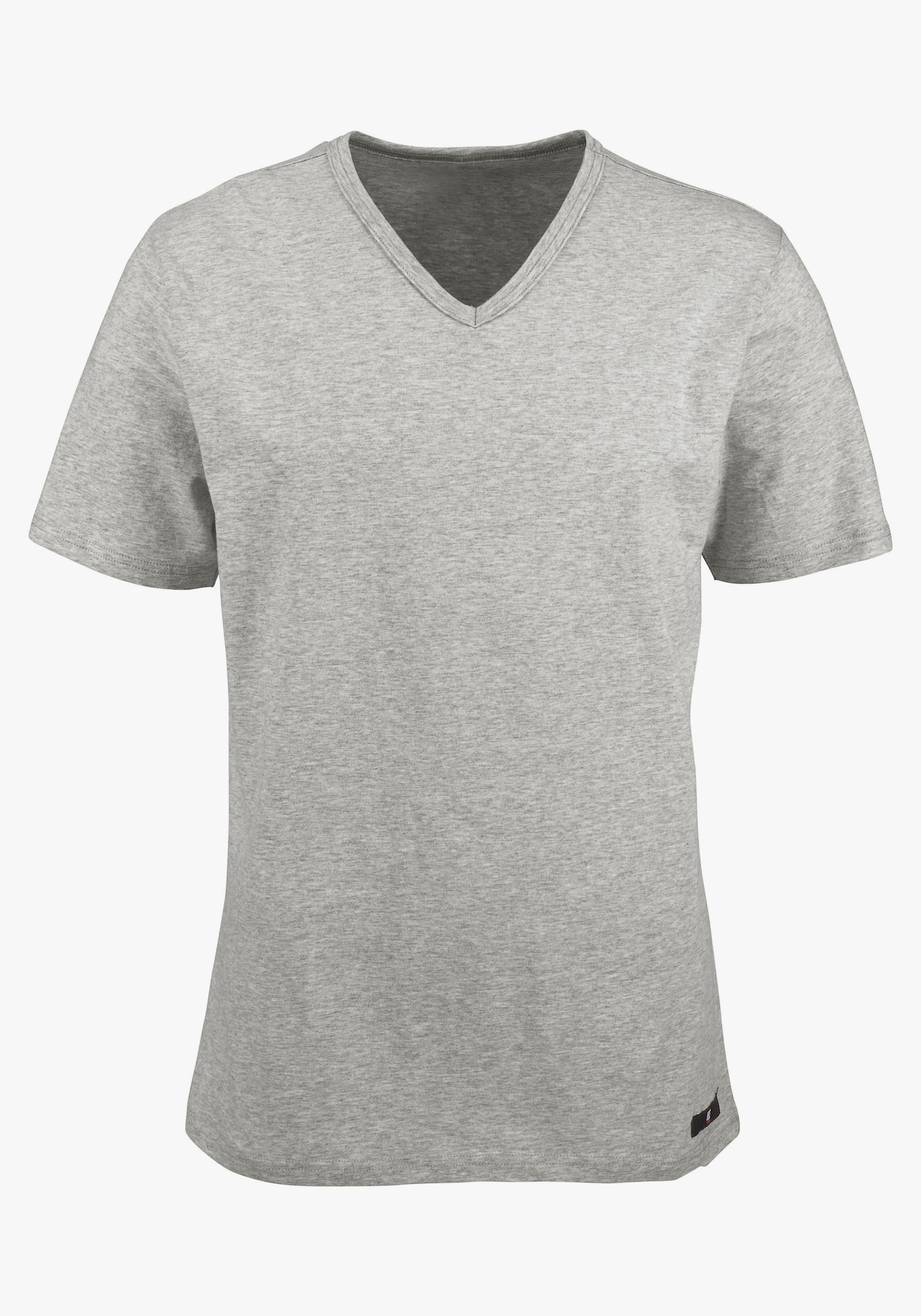 H.I.S Unterziehshirt - marine, grau-meliert