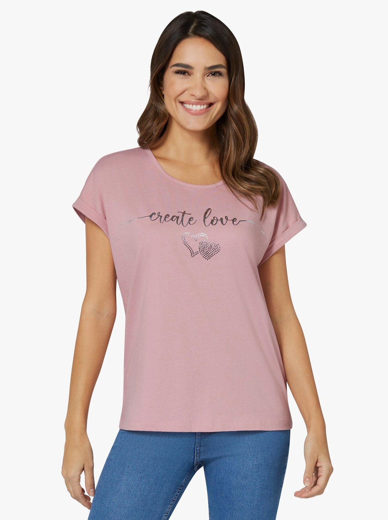 Rundhalsshirt - hortensie