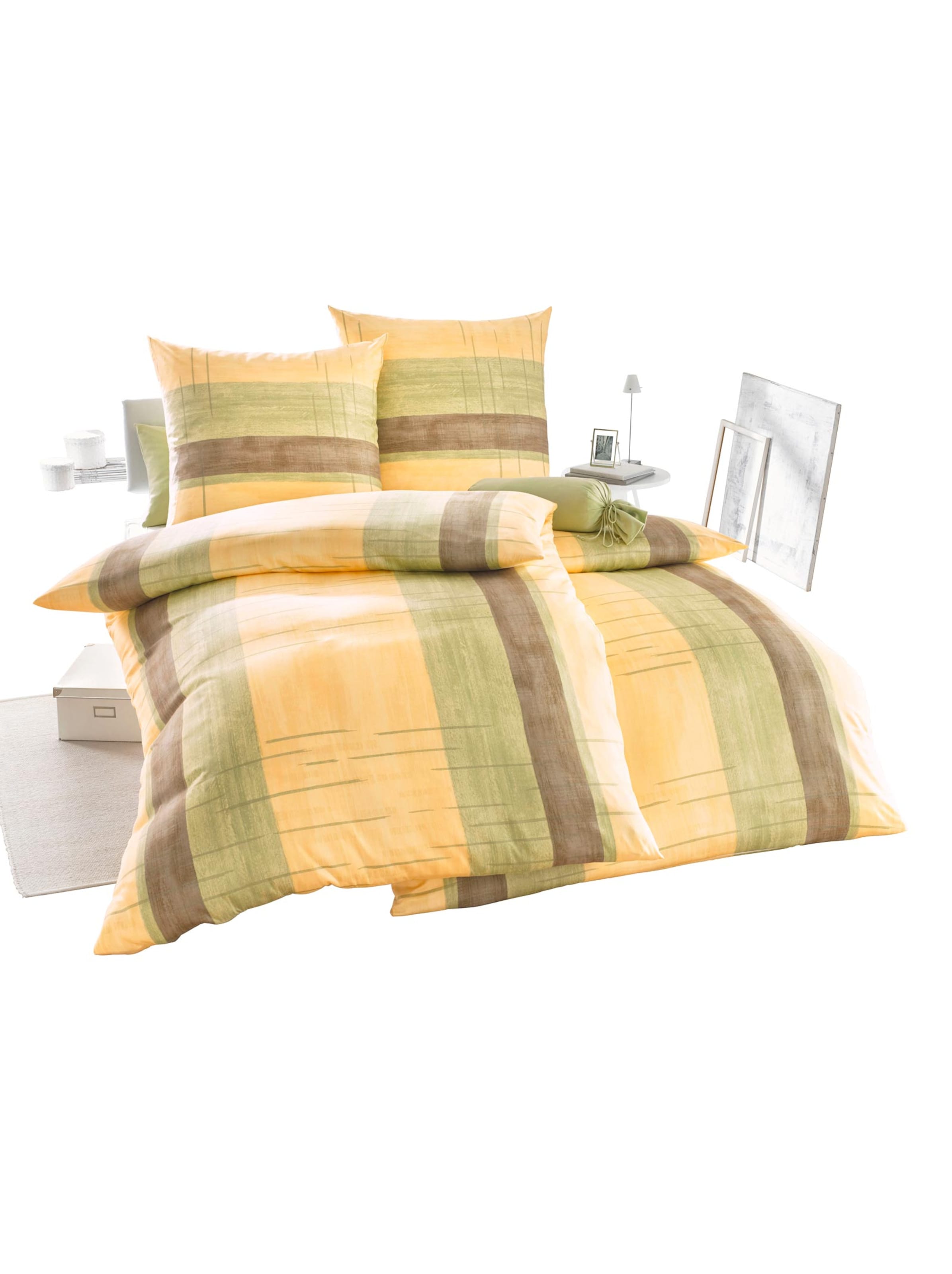 Bettwäsche - natur-grün