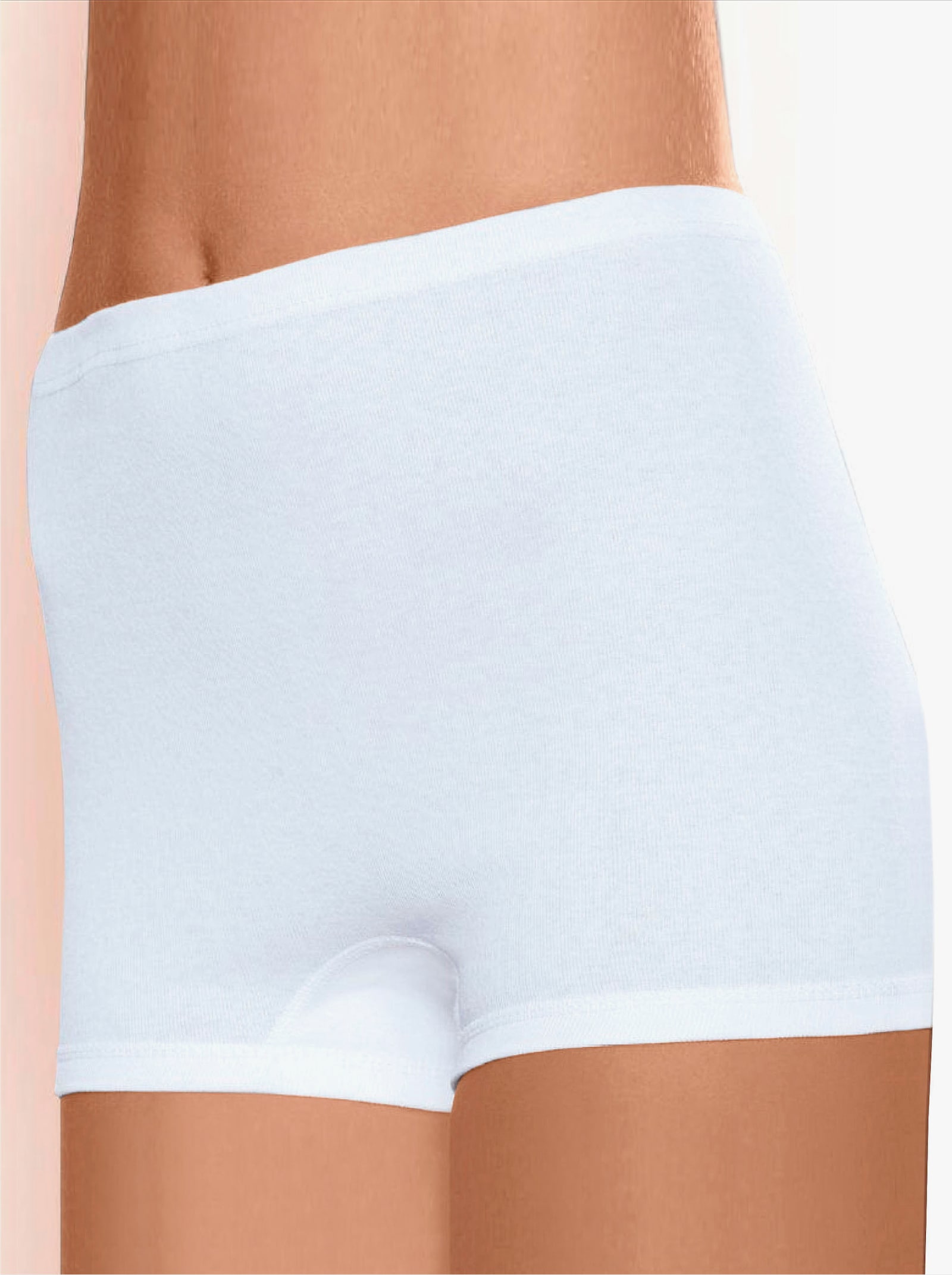 Viania Pagenschlüpfer Feinripp aus reiner Baumwolle - weiß