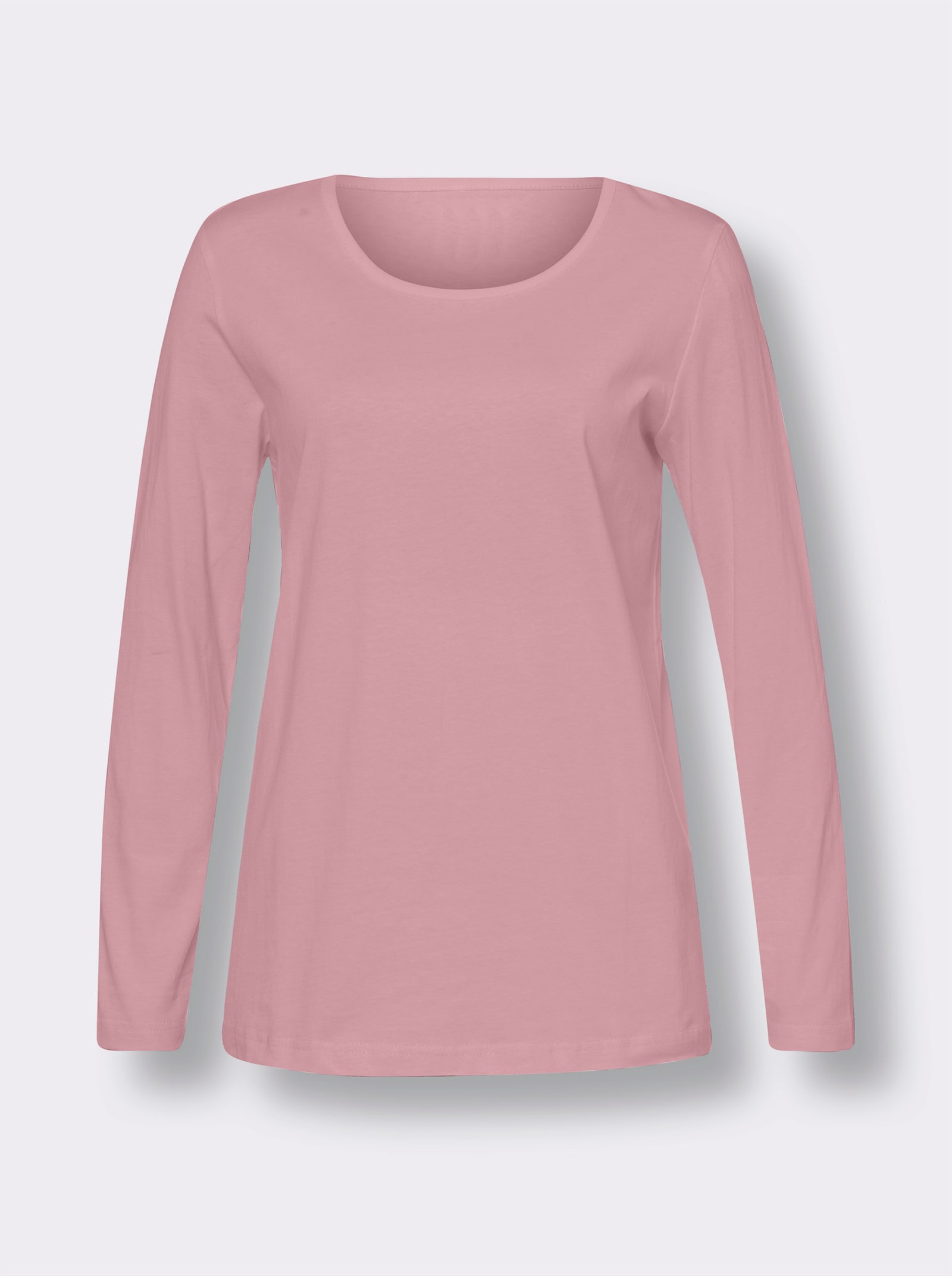 Langarmshirt in reiner Baumwolle - hortensie