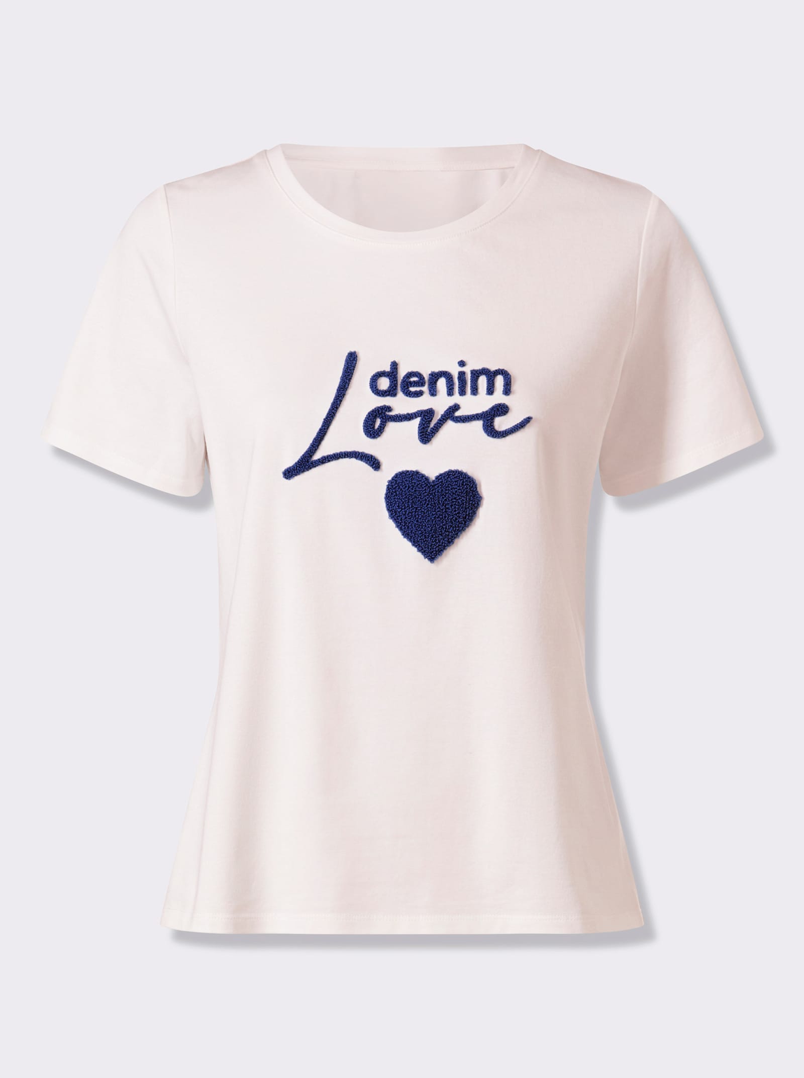 heine T-shirt à manches courtes avec détails décoratifs - écru