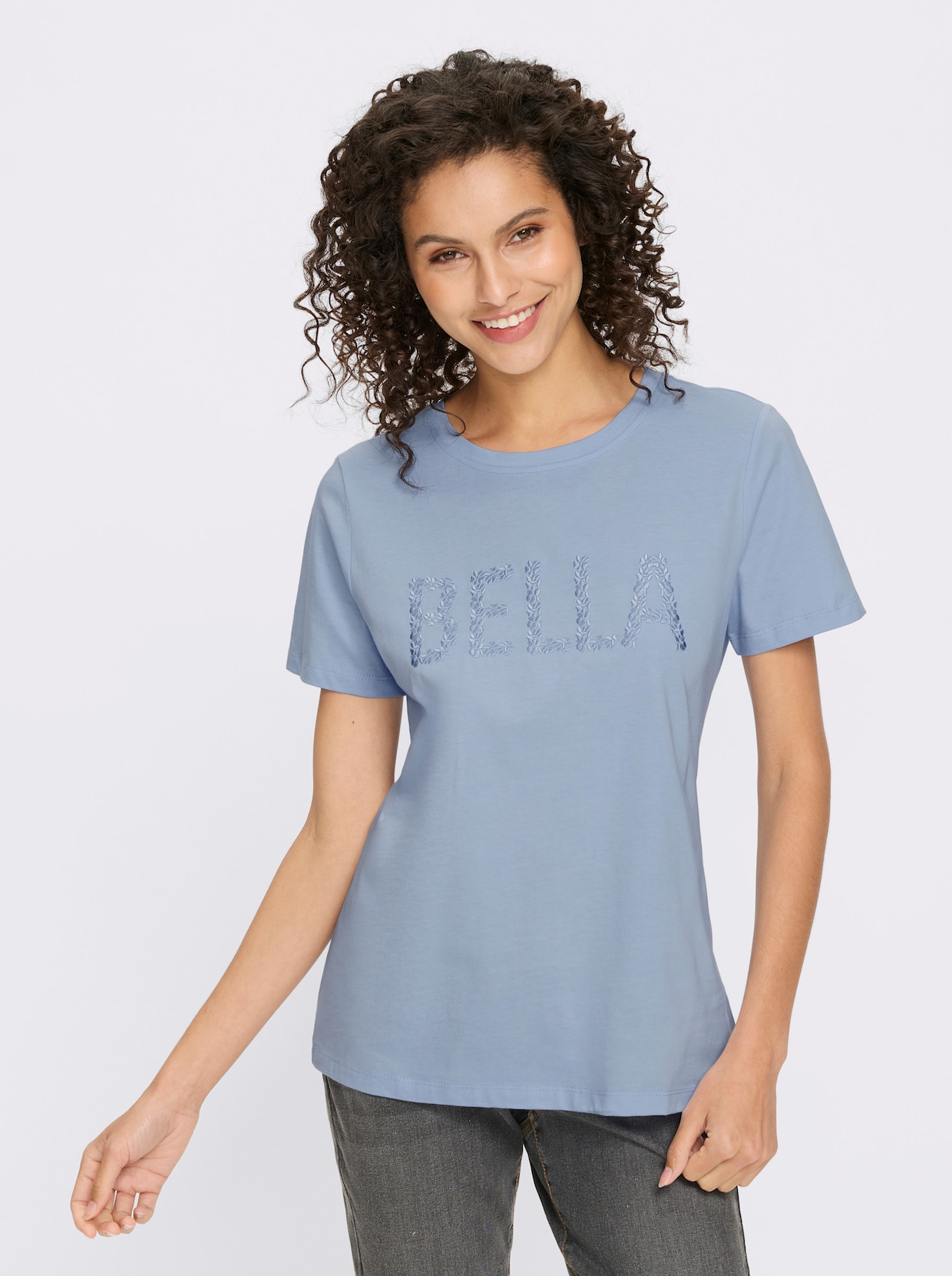 heine Kurzarmshirt - eisblau