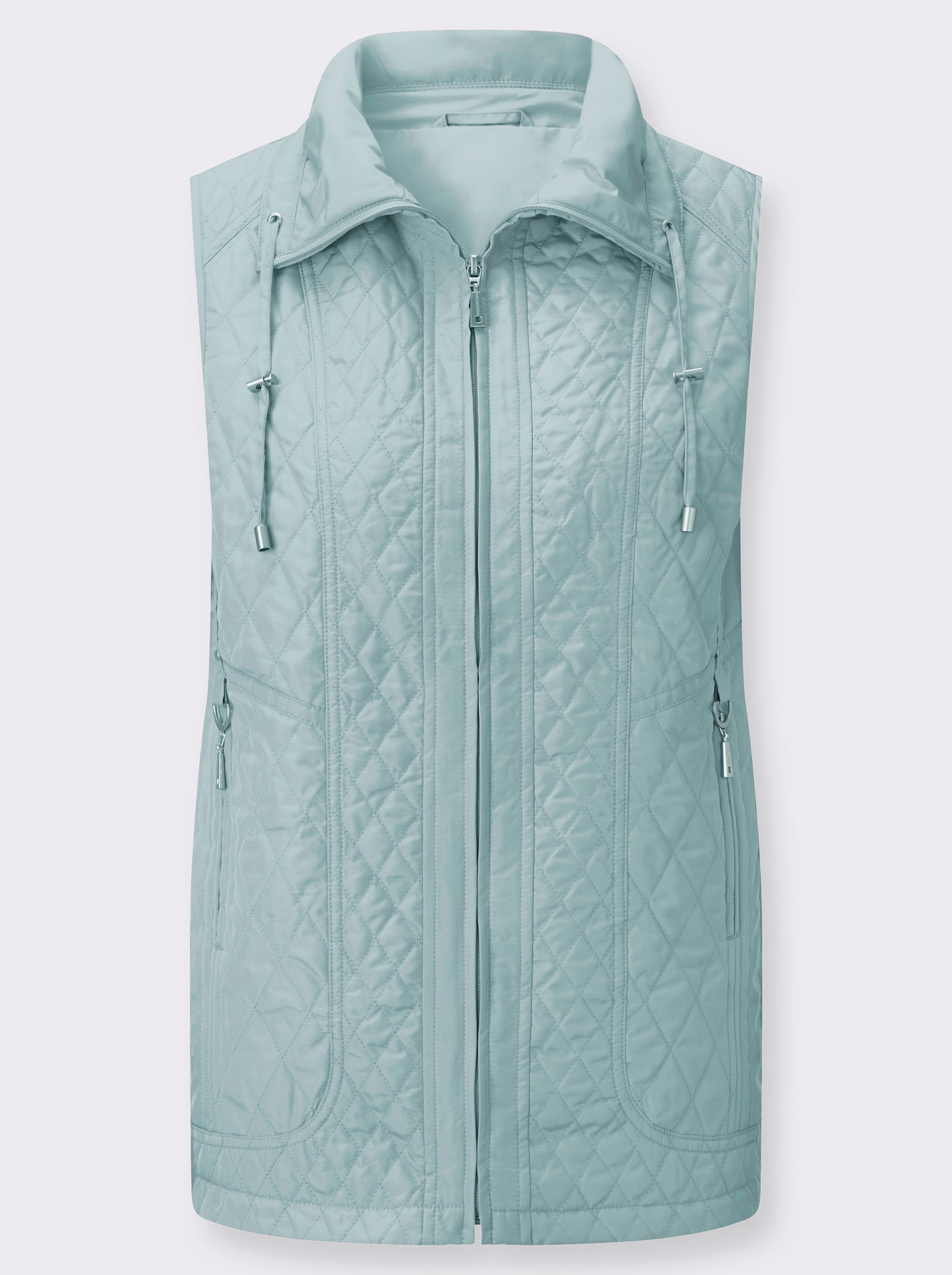 Steppweste in Microfaser-Qualität - kalkmint