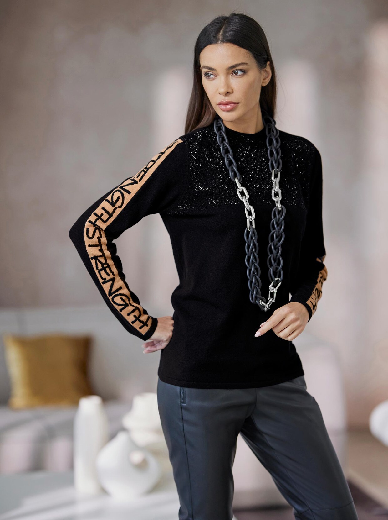 Rick Cardona Pullover - schwarz